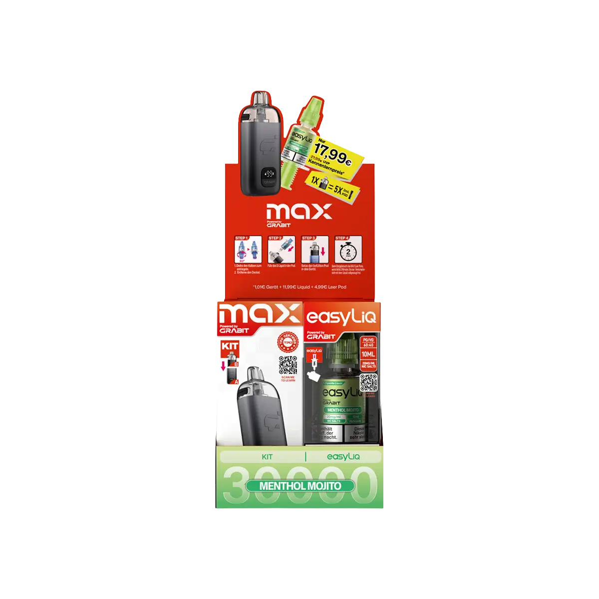 Grabit Max EasyLiq Bundle Menthol Mojito 20 mg