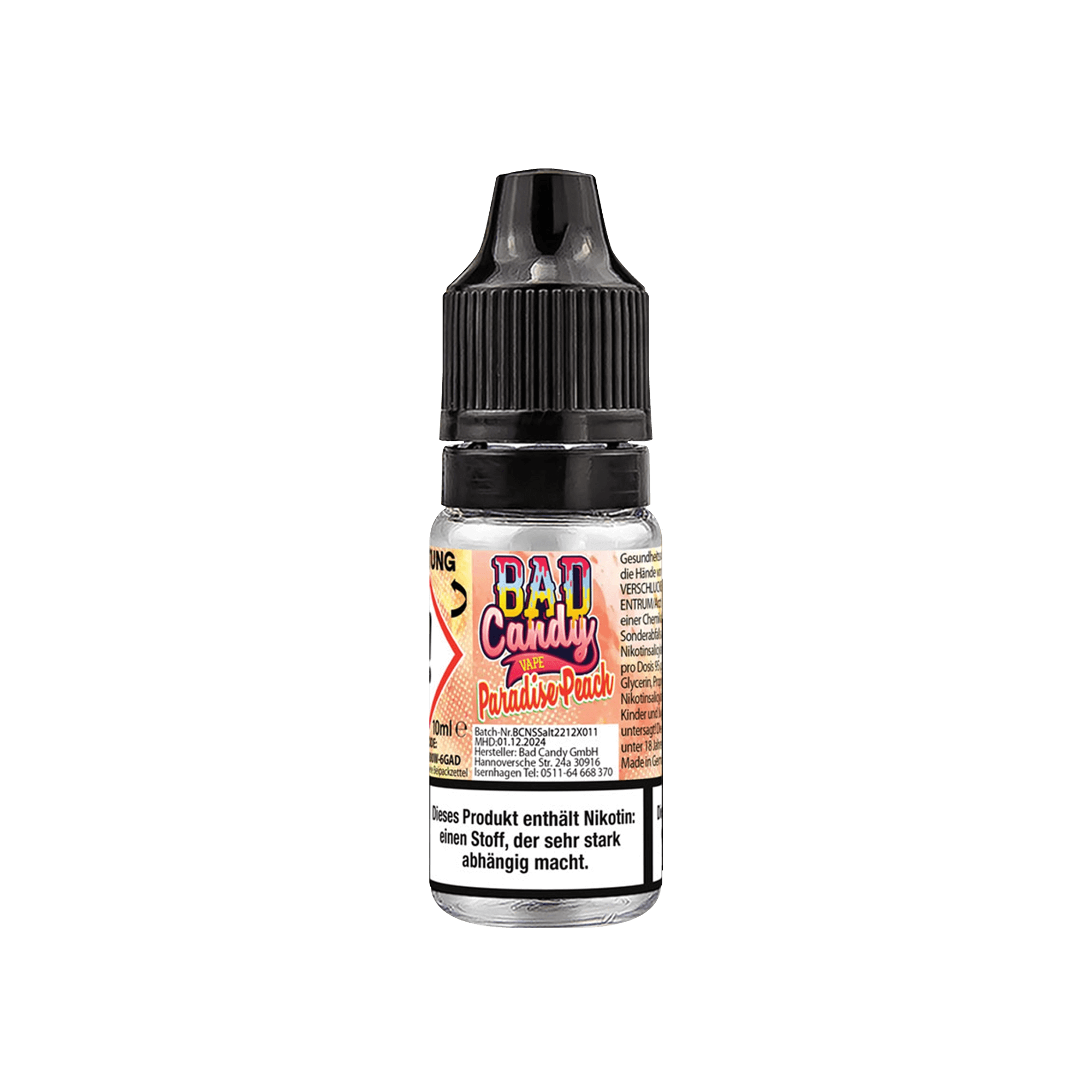 Bad Candy Paradise Peach 10 ml NicSalt Liquid 10 mg