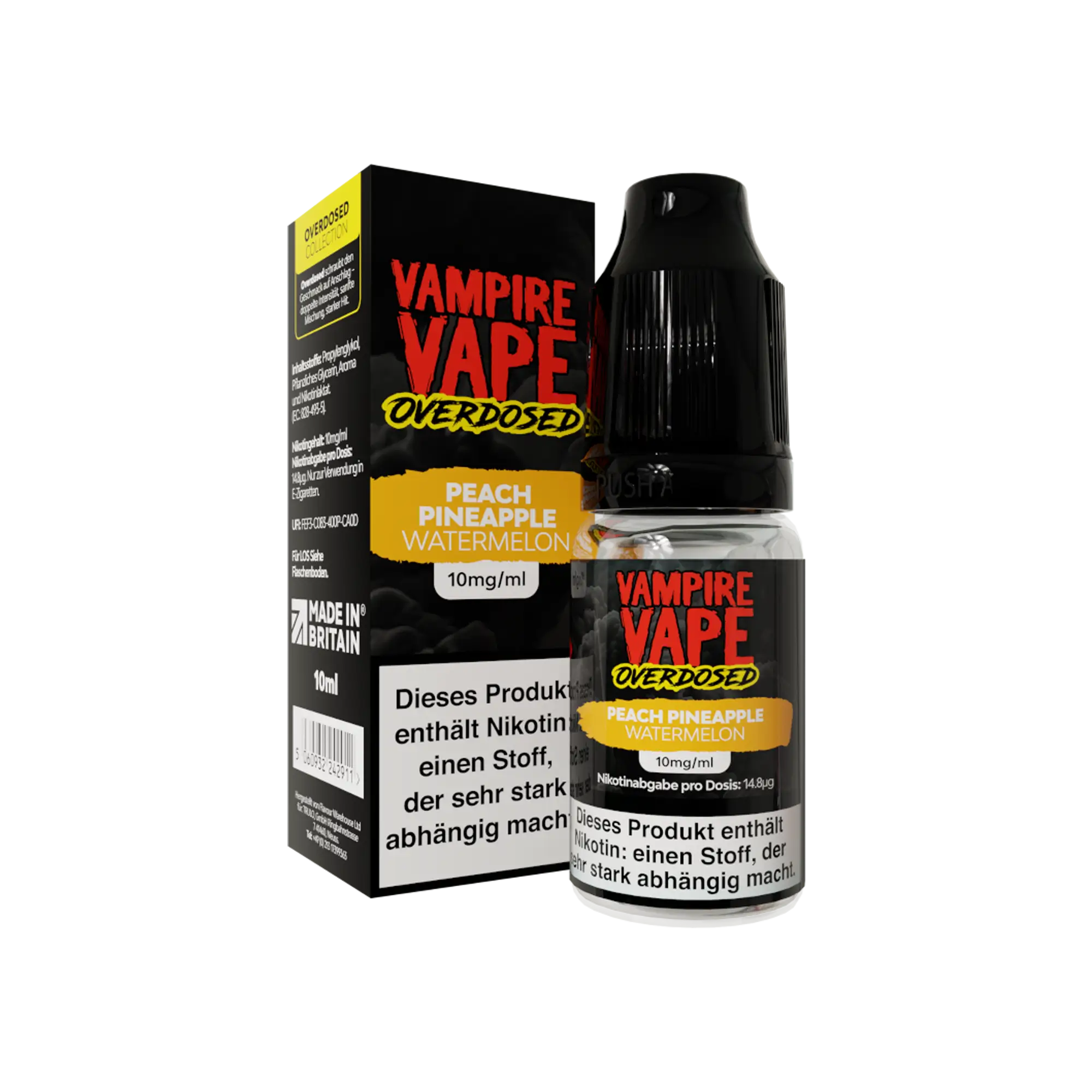 Vampire Vape Overdosed Peach Pineapple Watermelon 10 ml Nikotinsalz Liquid