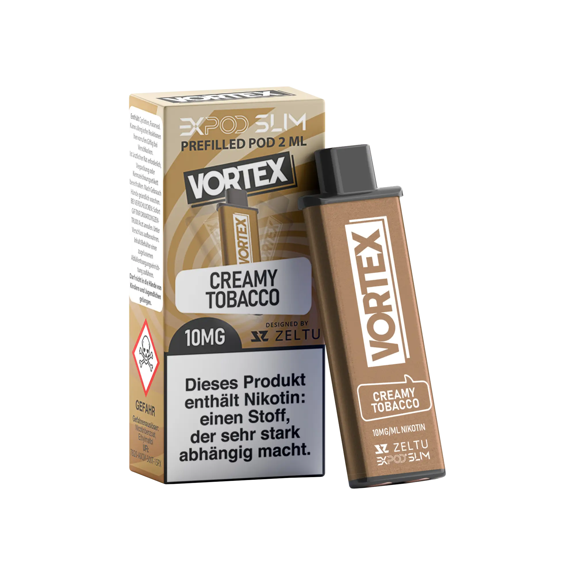 Expod Slim Vortex 2ml Prefilled Pod Creamy Tobacco
