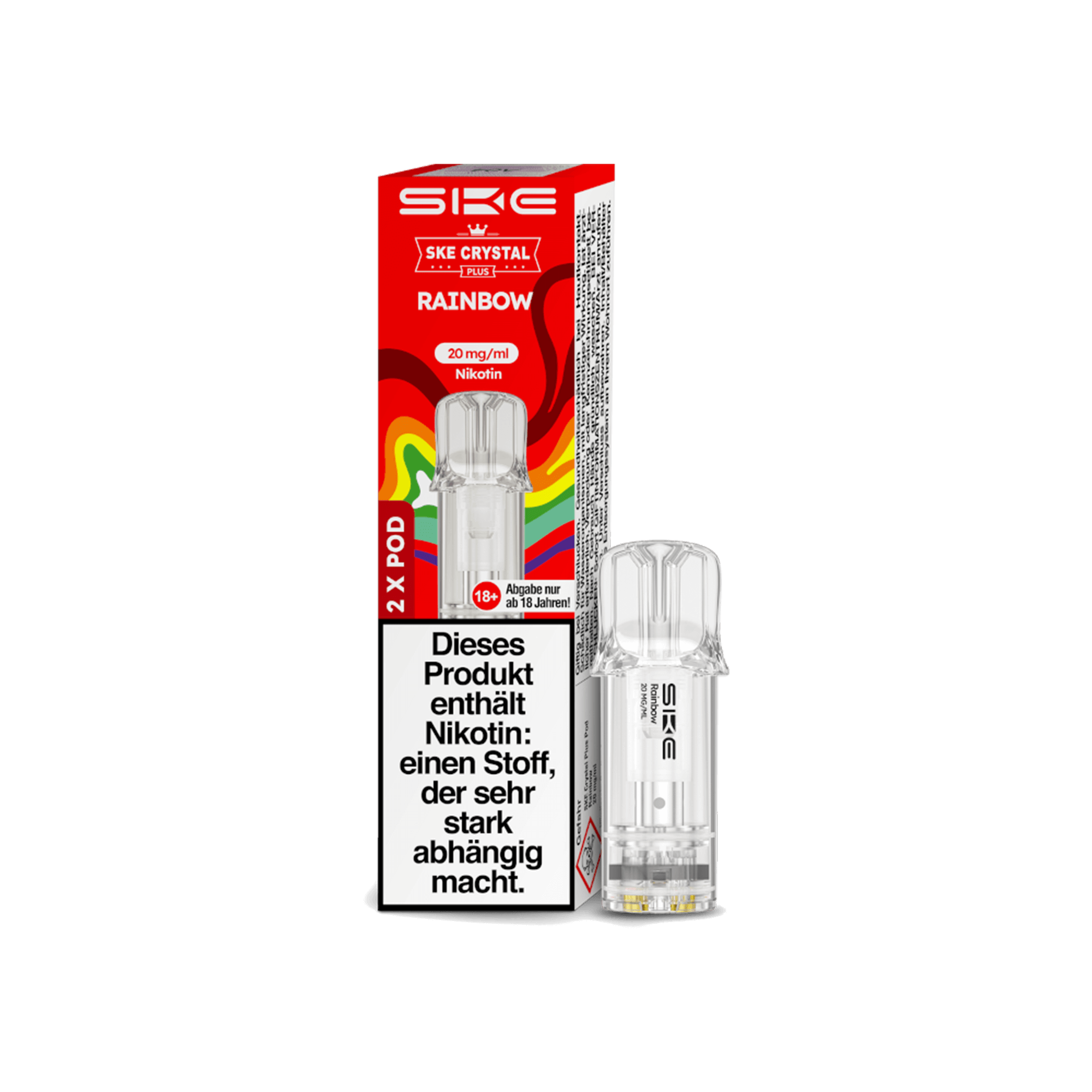 SKE Crystal Plus Pods Rainbow 20 mg