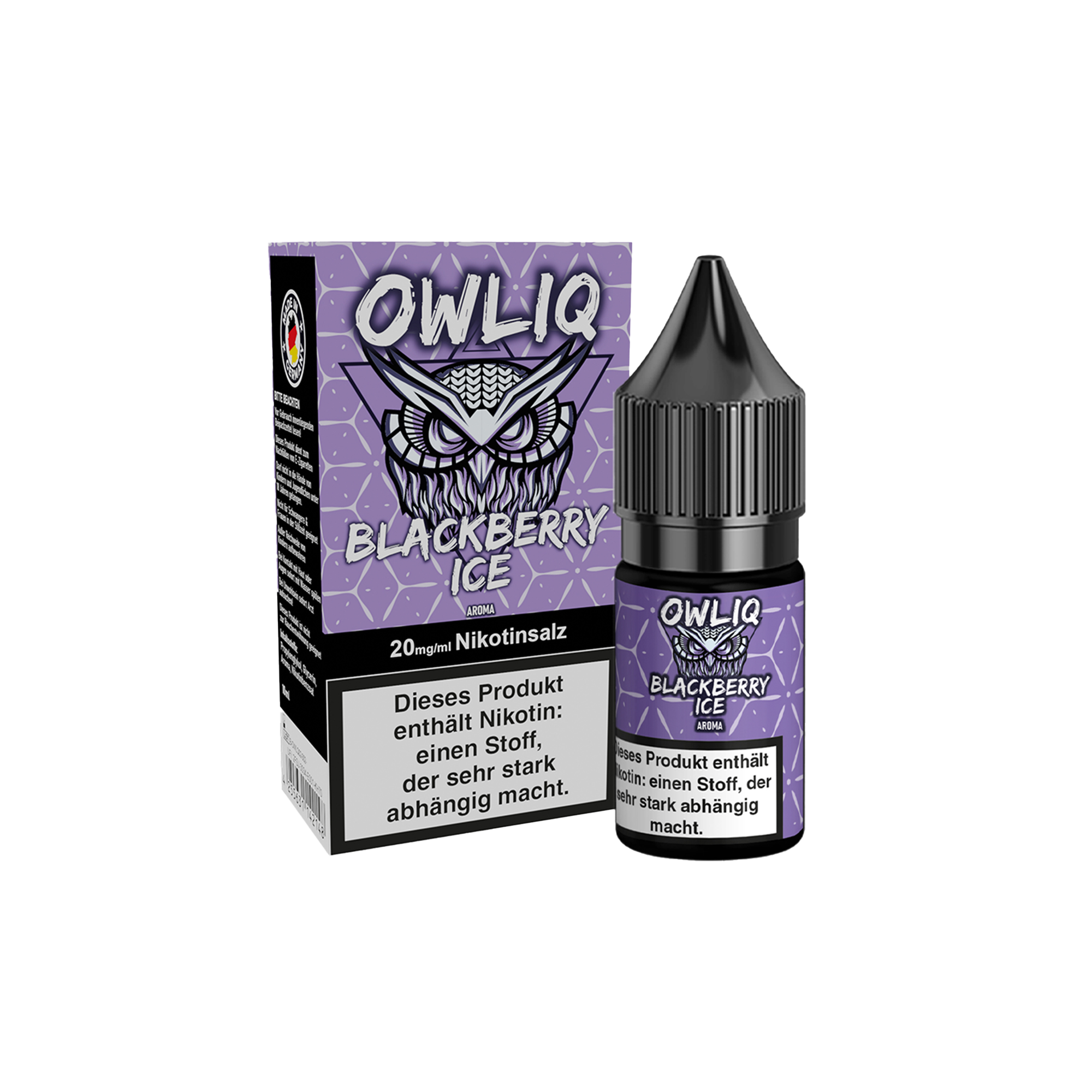 Owliq Blackberry Ice 10 ml Nikotinsalz Liquid