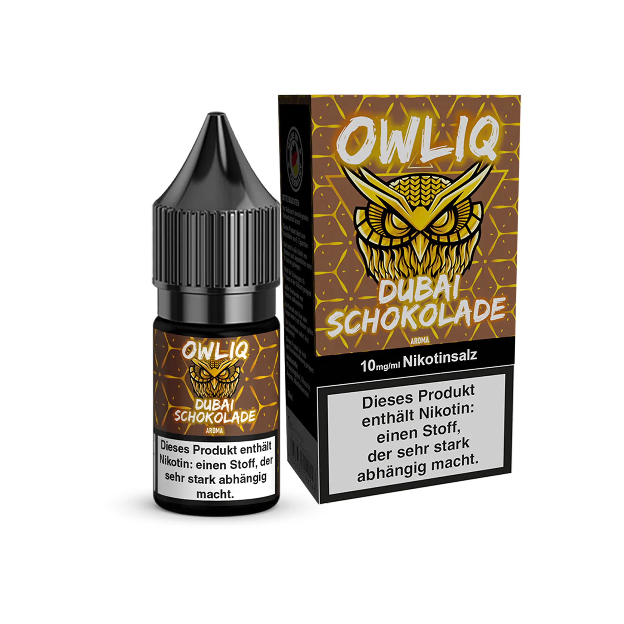 Owliq Dubai Schokolade 10 ml Nikotinsalz Liquid