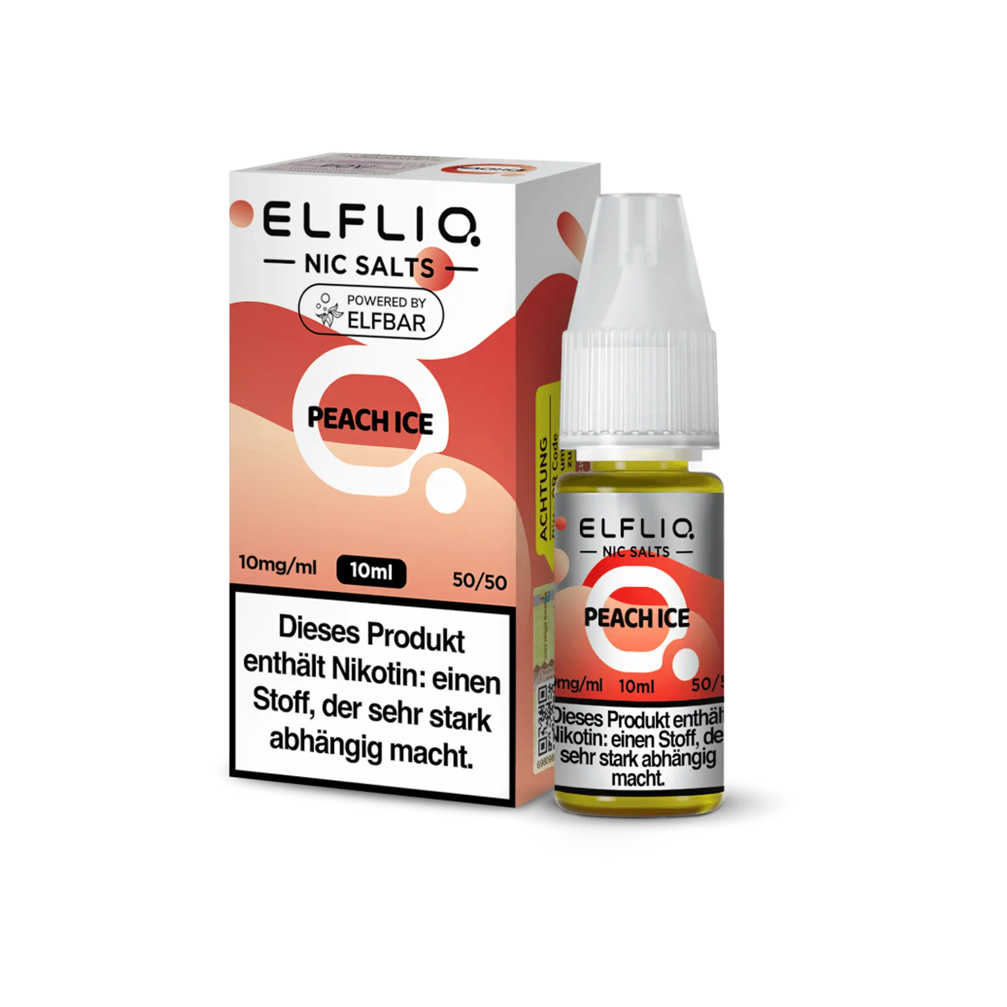 Elfliq Peach Ice 10 ml Nikotinsalz Liquid
