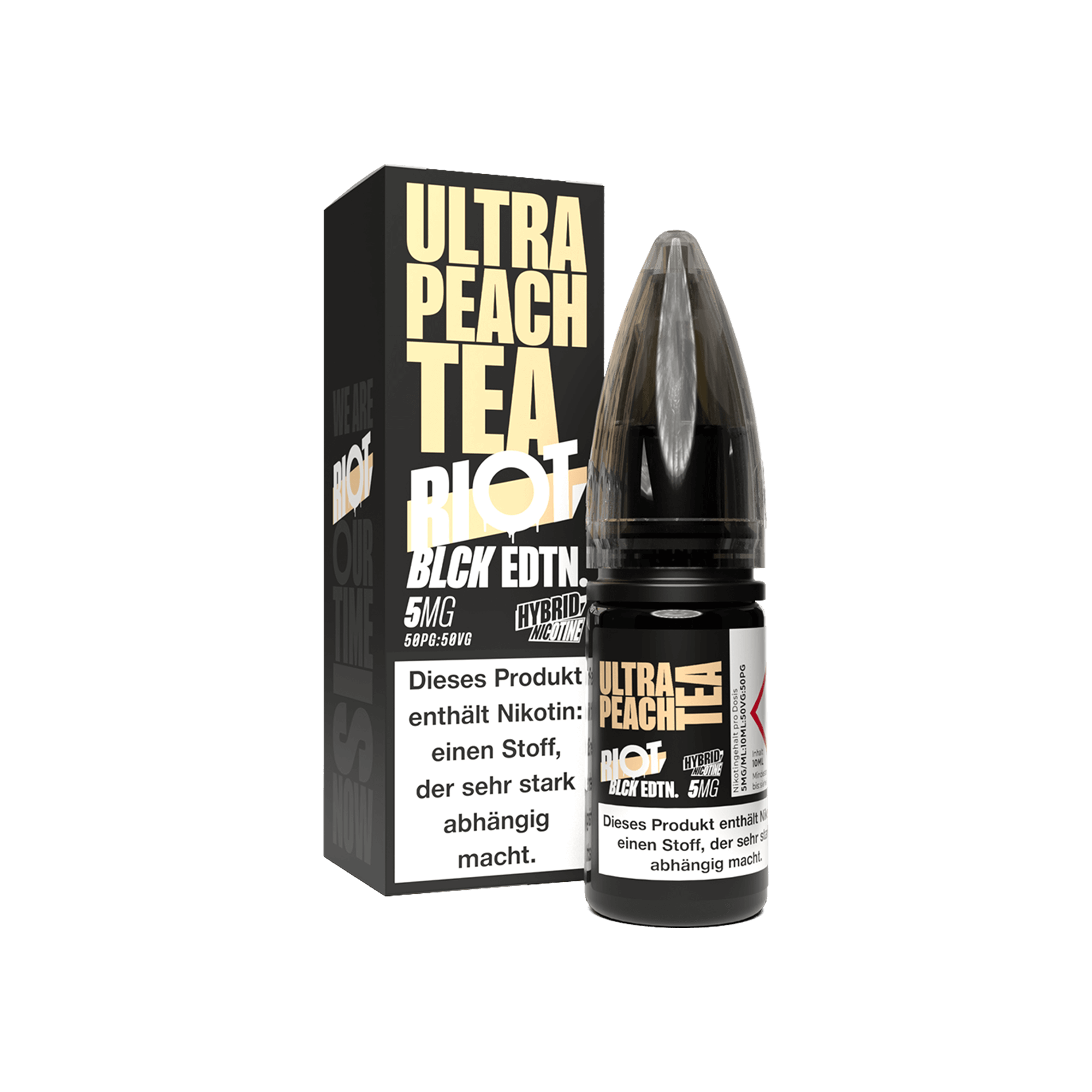 Riot Squad Blck Edition Ultra Peach Tea 10 ml Hybrid NicSalt Liquid