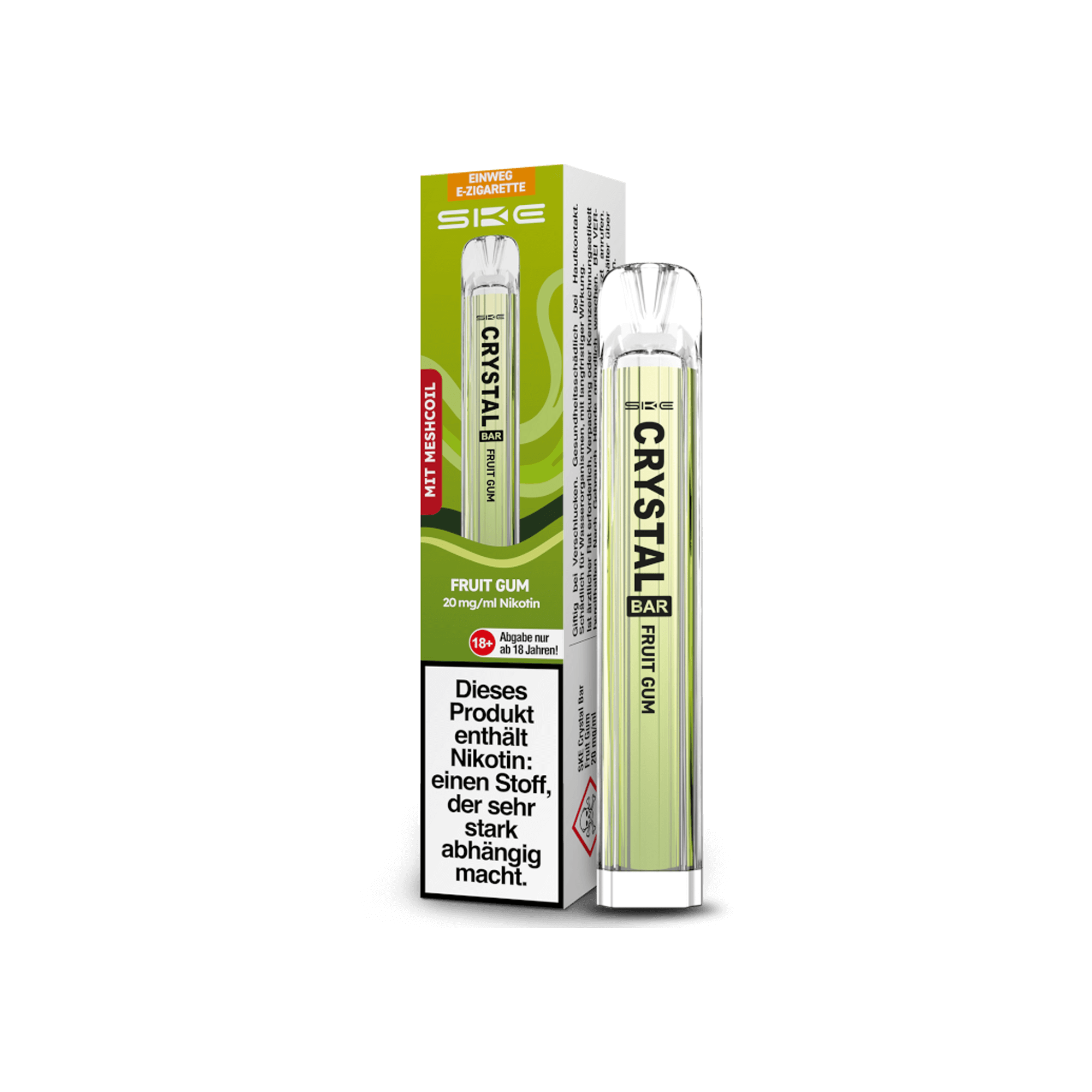 SKE Crystal Bar Fruit Gum 20 mg