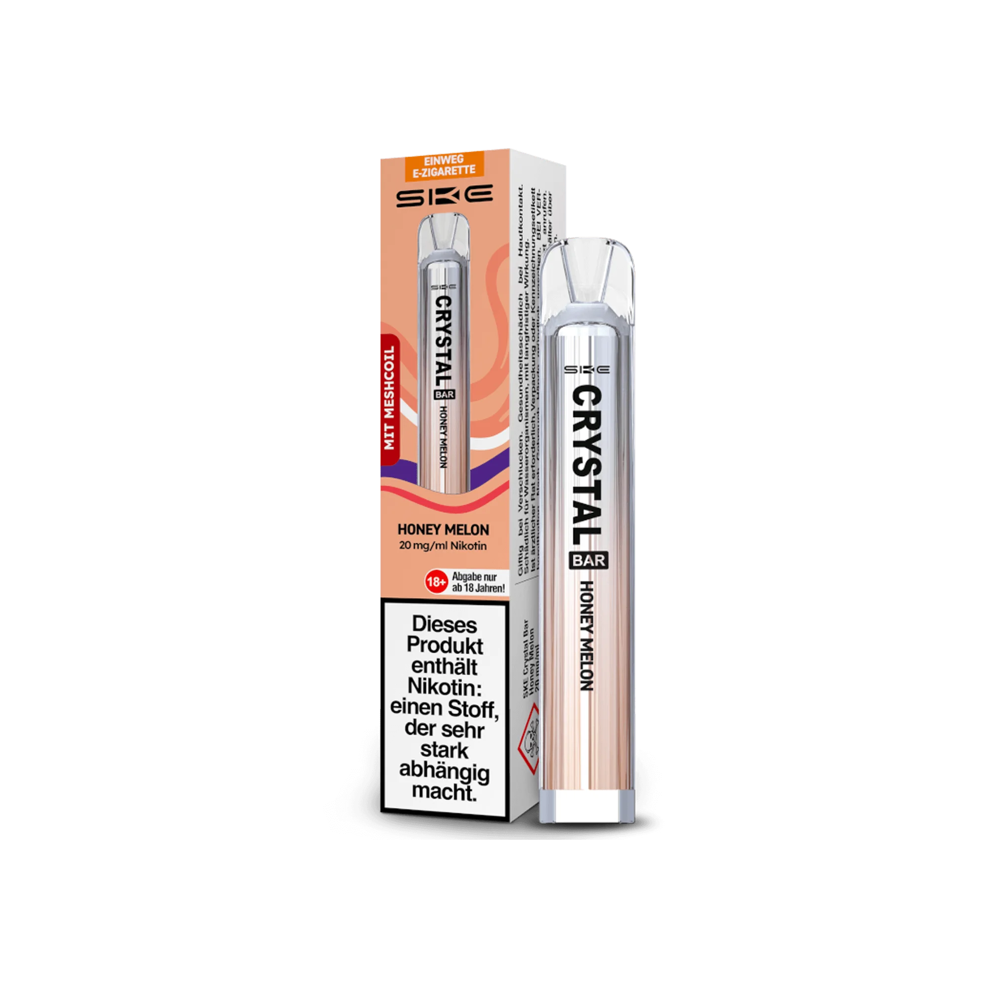 SKE Crystal Bar Honey Melon 20 mg Einweg E-Zigarette