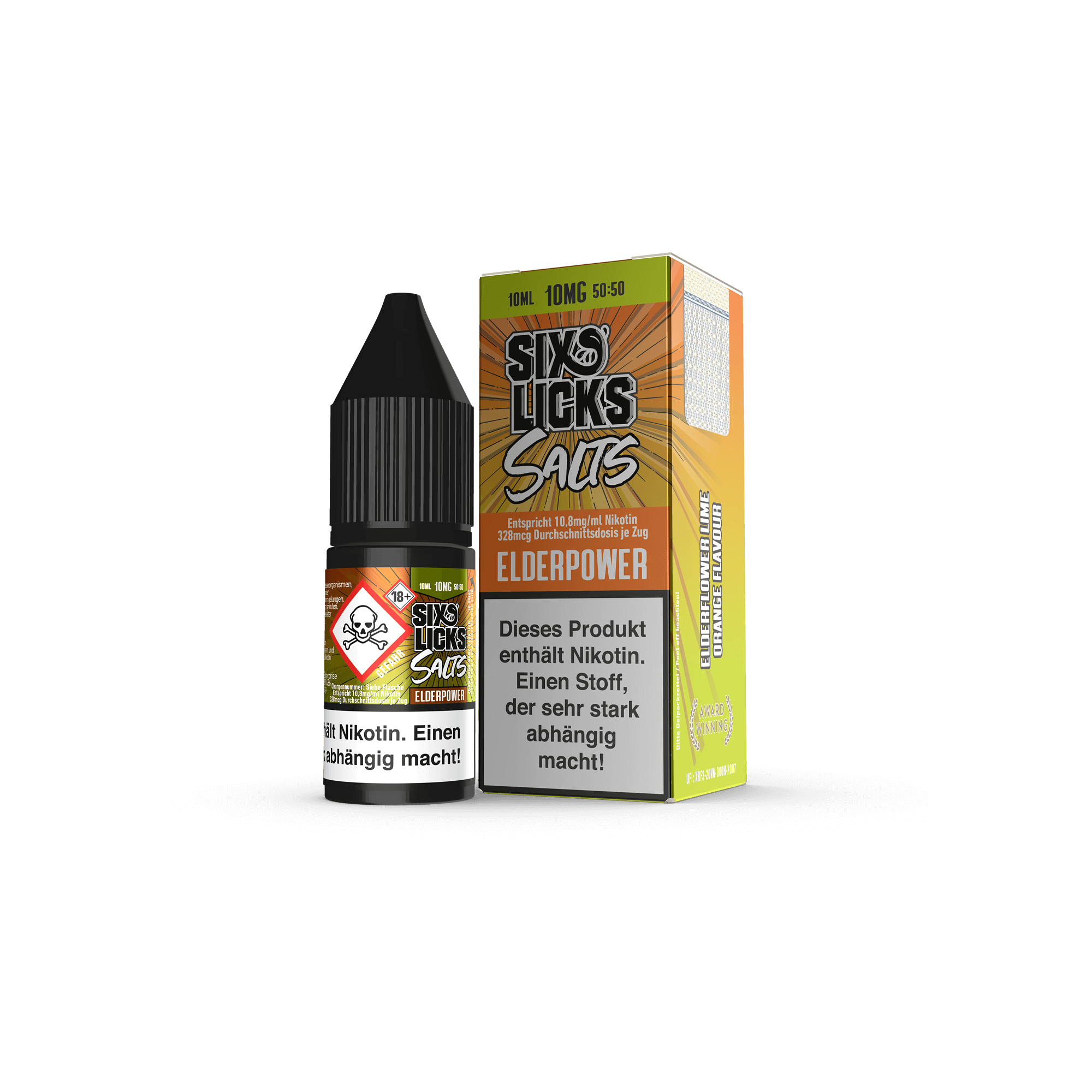 Six Licks Elderpower 10 ml NicSalt Liquid