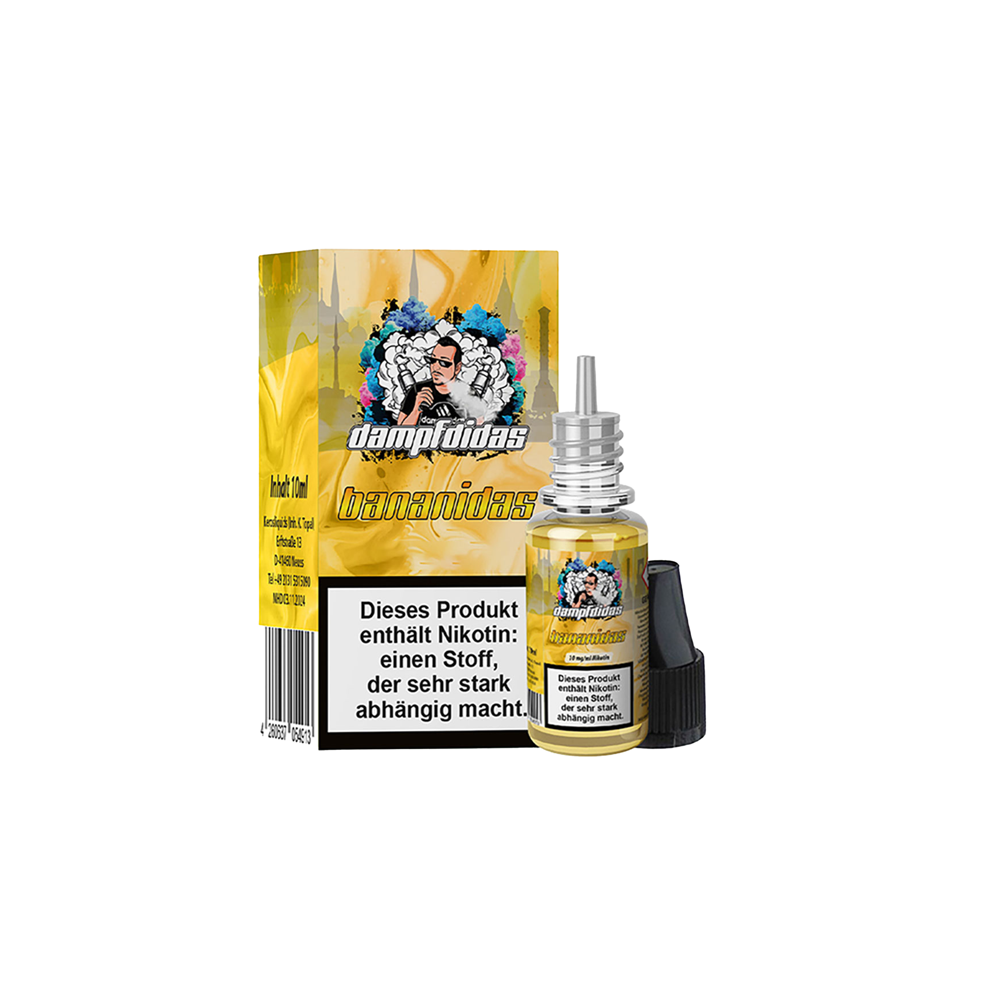 Dampfdidas Bananidas 10 ml NicSalt Liquid 10 mg