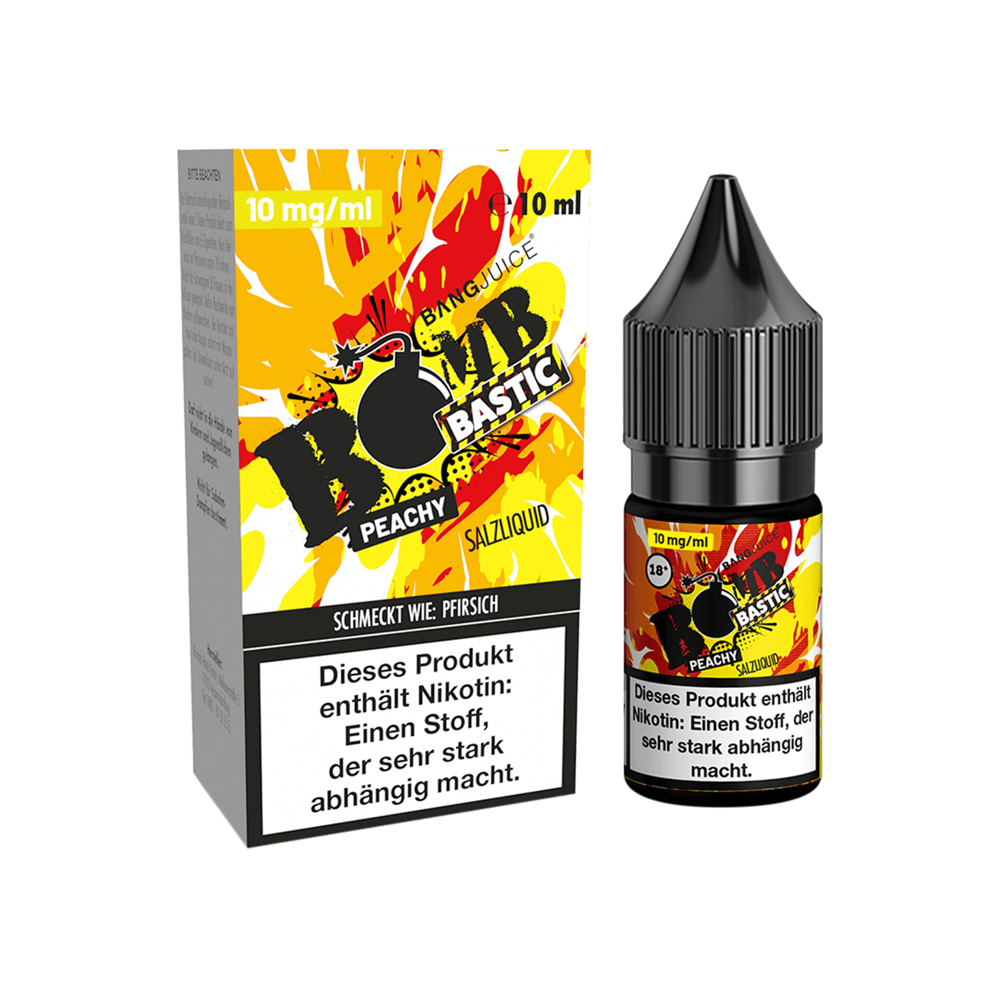 Bang Juice Bombbastic Peachy 10 ml NicSalt Liquid 10 mg