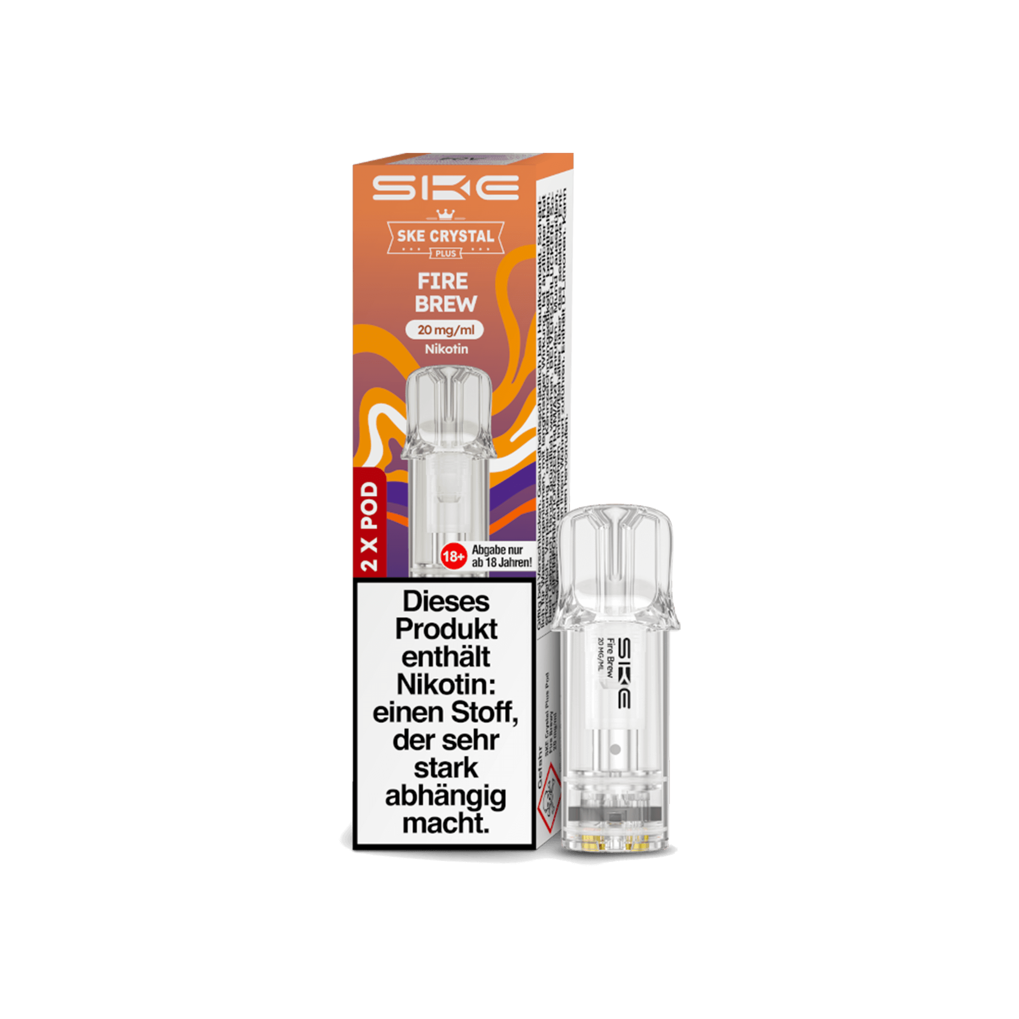 SKE Crystal Plus Pods Fire Brew 20 mg