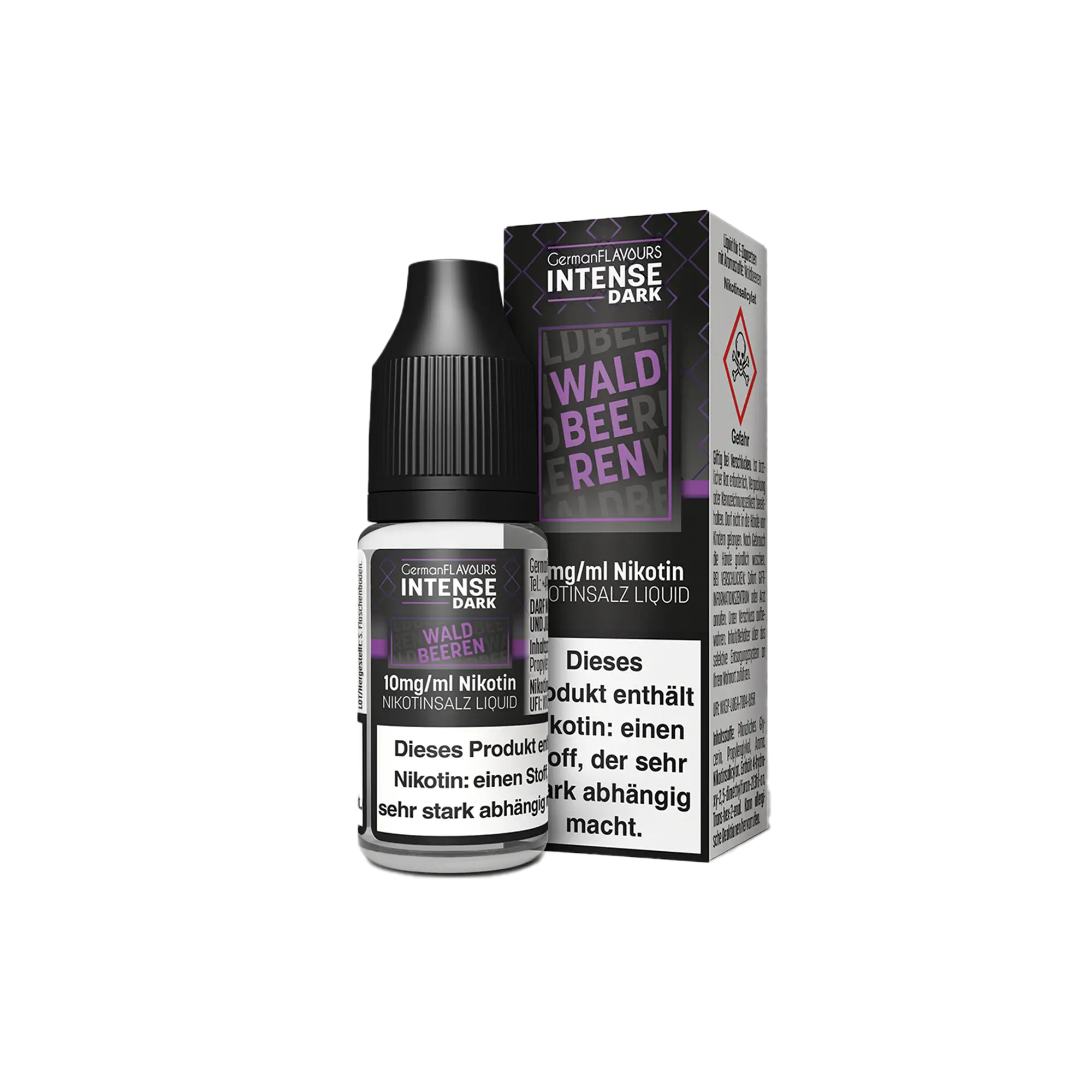 Intense Dark Waldbeeren 10 ml Nikotinsalz Liquid - 10 mg