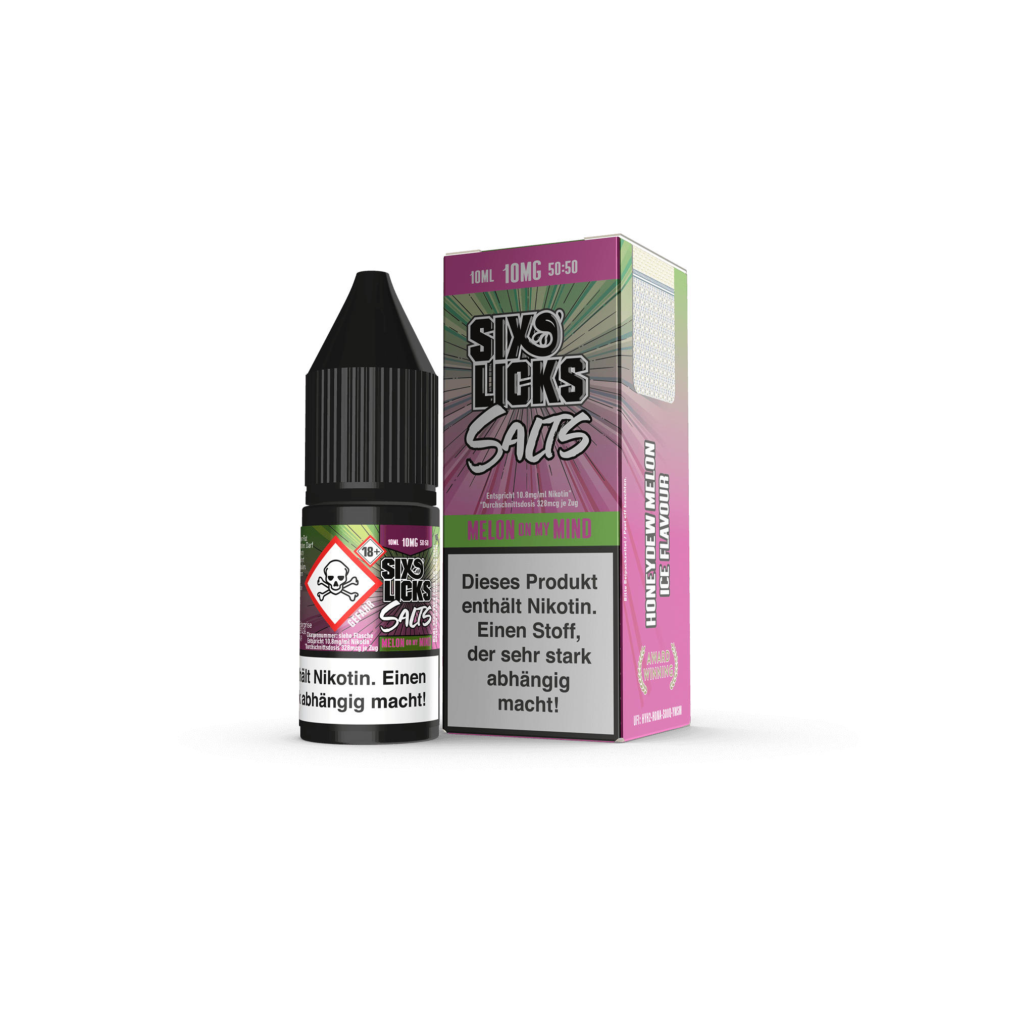 Six Licks Melon on my Mind 10 ml NicSalt Liquid
