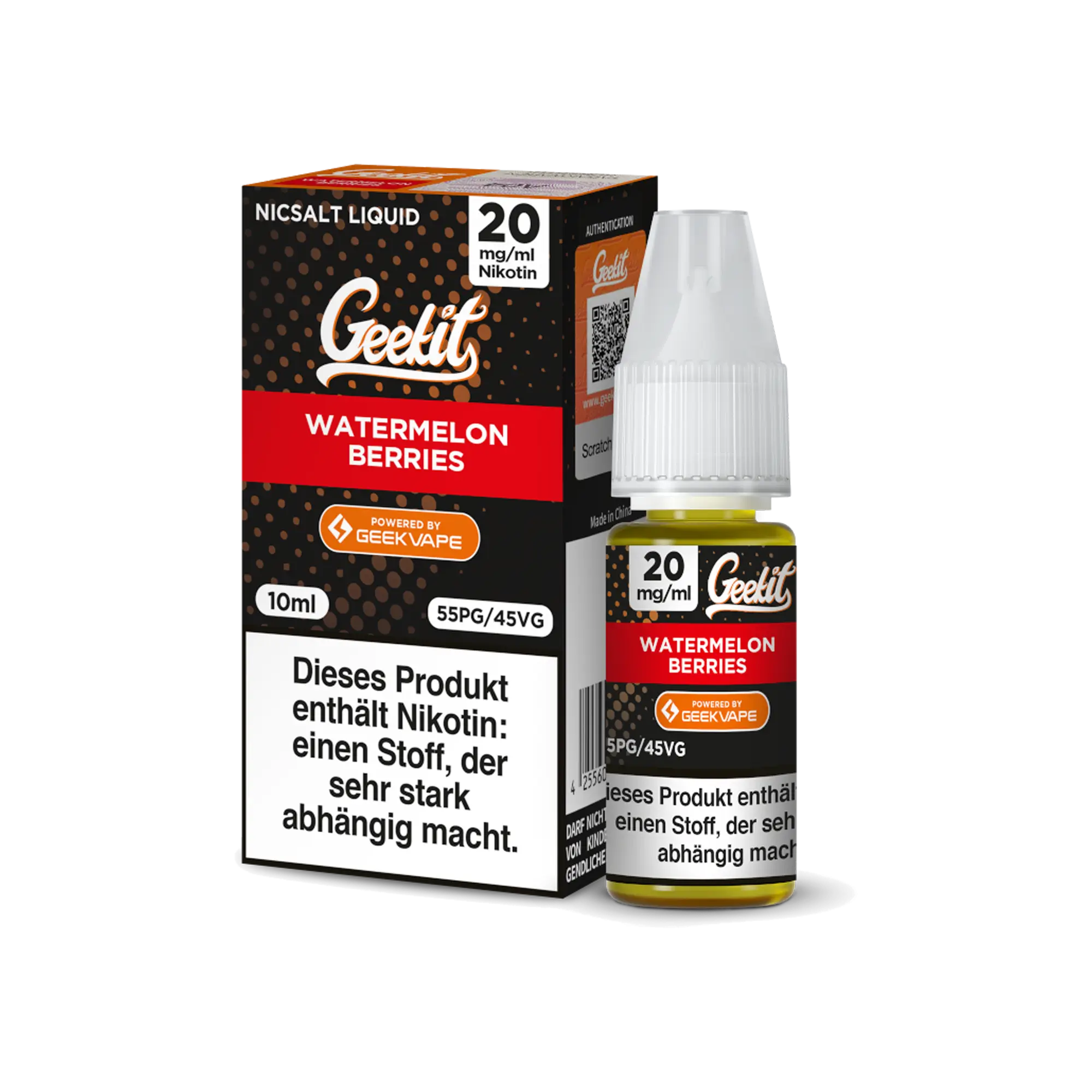Geekit Watermelon Berries 10 ml Nikotinsalz Liquid