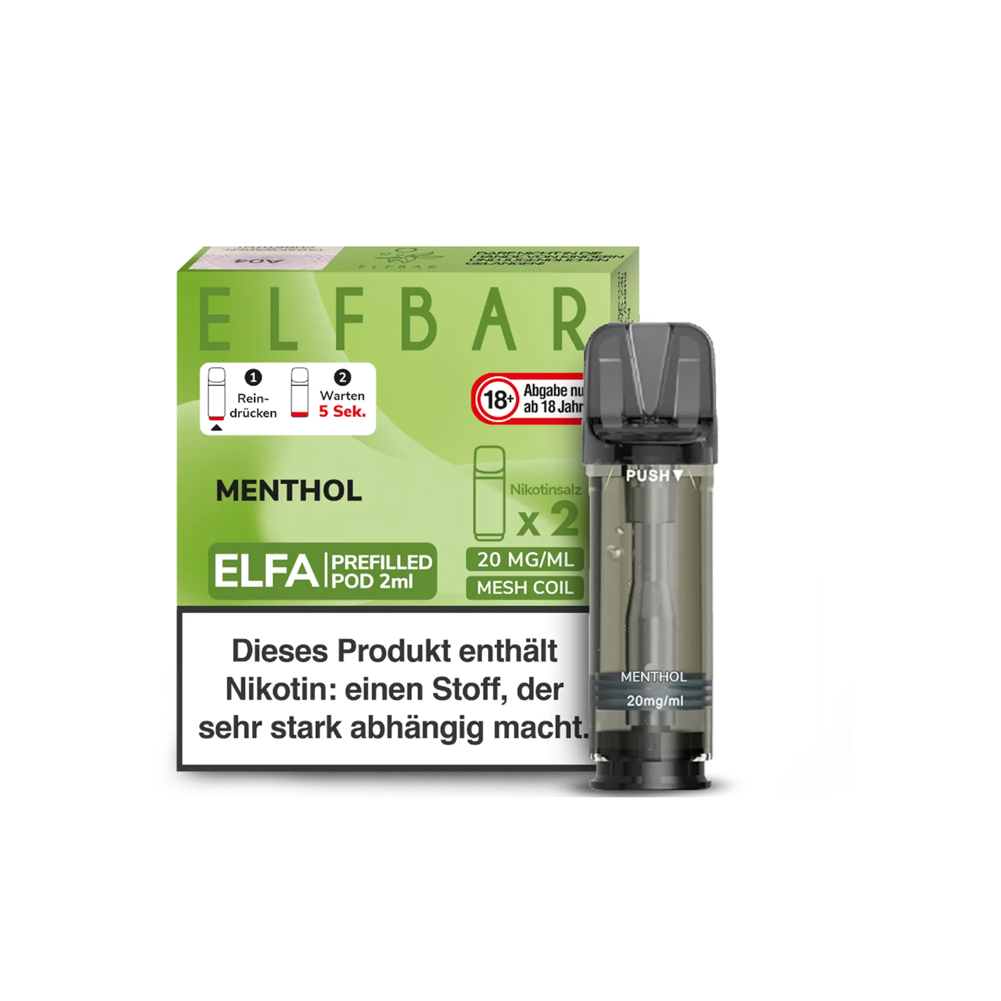 Elfbar Elfa Pods Menthol 2er Pack 20 mg