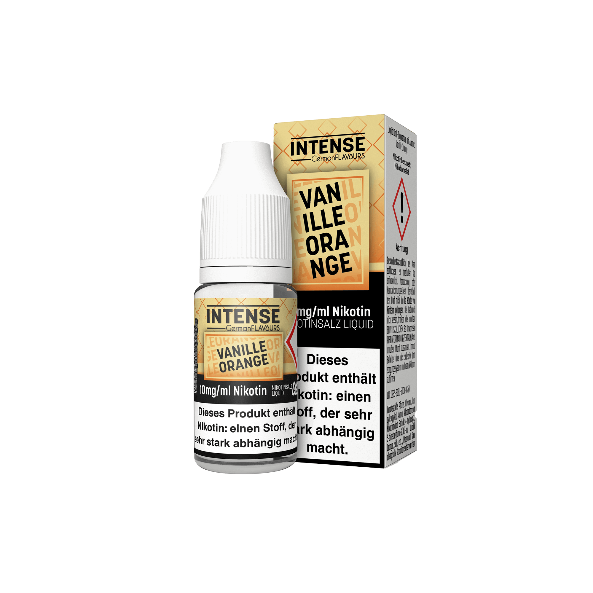 Intense Vanille Orange 10 ml Nikotinsalz Liquid - 5 mg