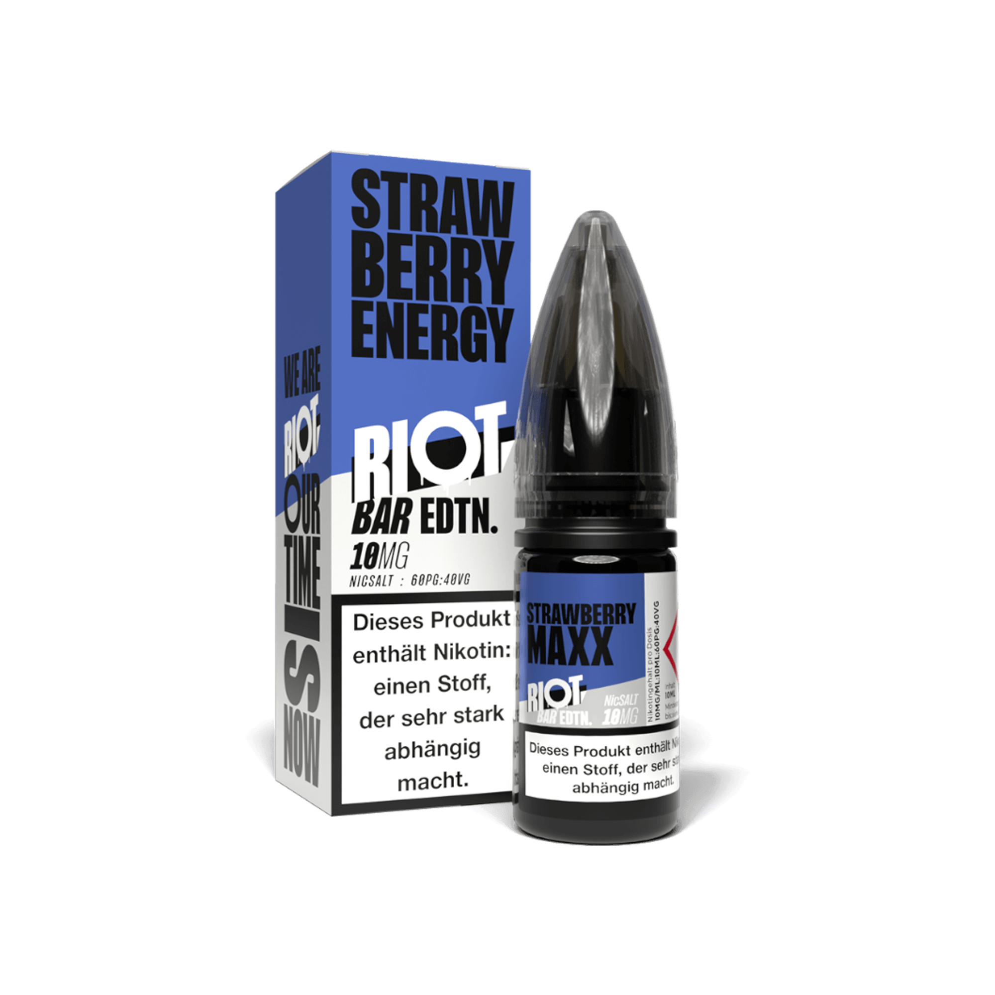 Riot Squad Bar Edtn Strawberry Energy 10 ml NicSalt Liquid