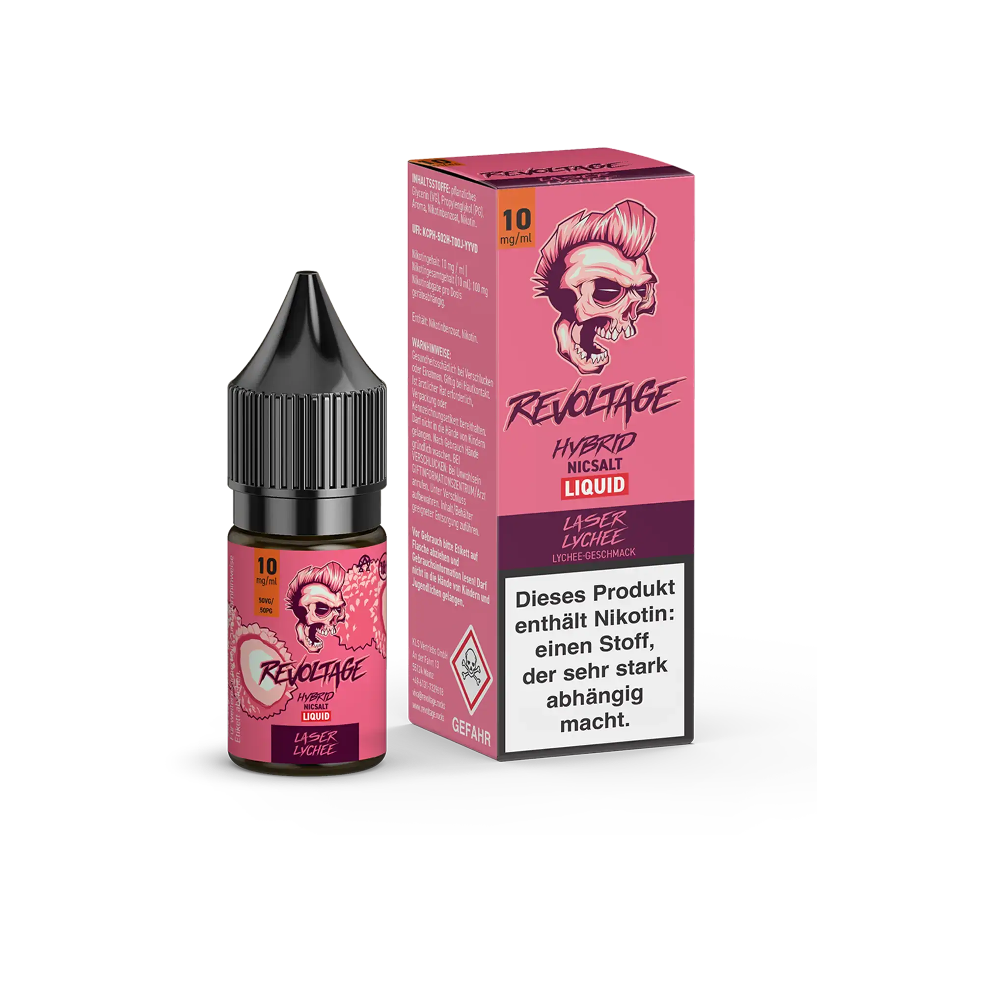 Revoltage Laser Lychee 10 ml Hybrid Nikotinsalz Liquid