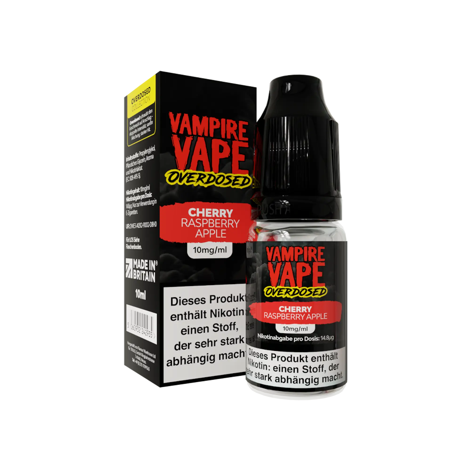 Vampire Vape Overdosed Cherry Raspberry Apple 10 ml Nikotinsalz Liquid