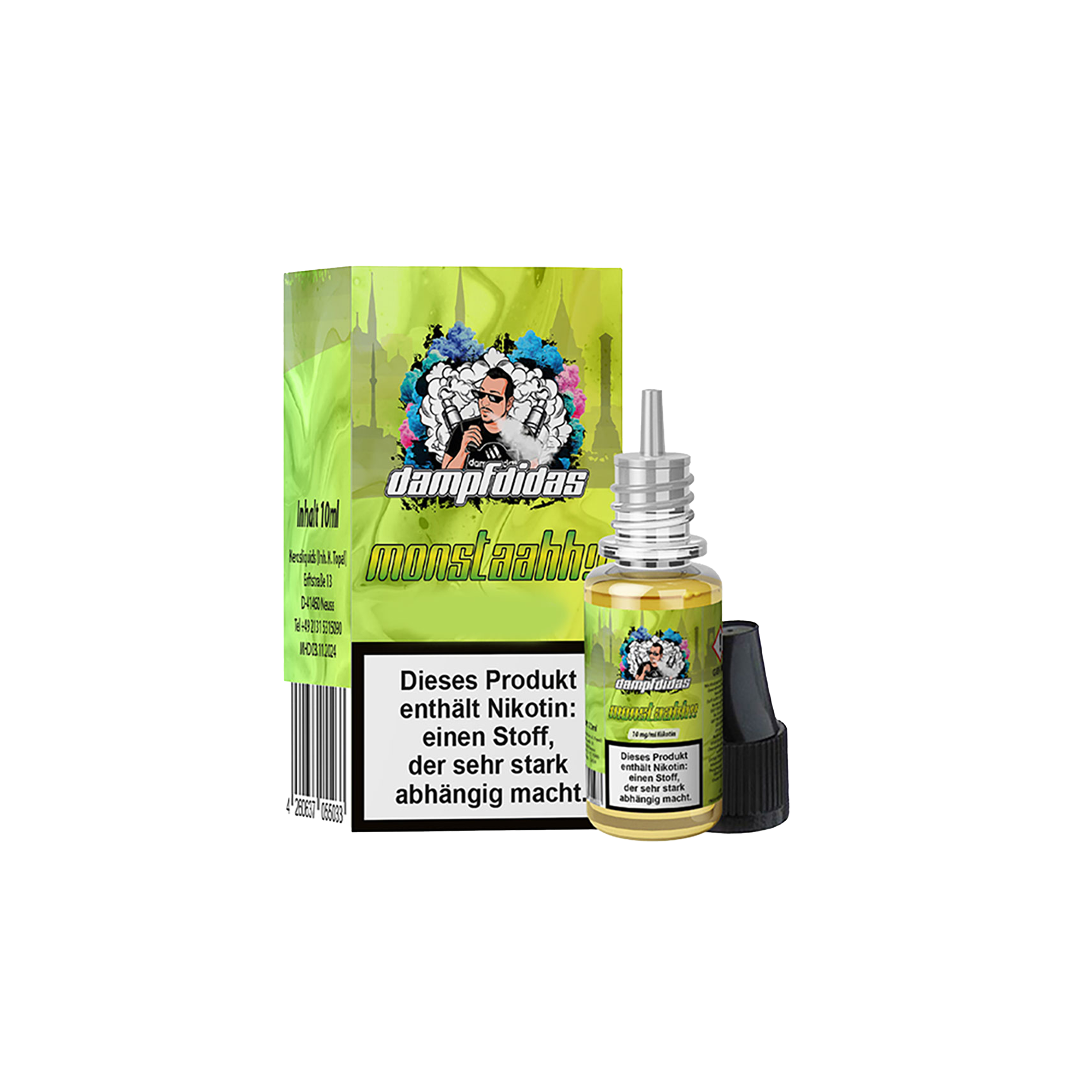 Dampfdidas Monstaahh 10 ml NicSalt Liquid 10 mg