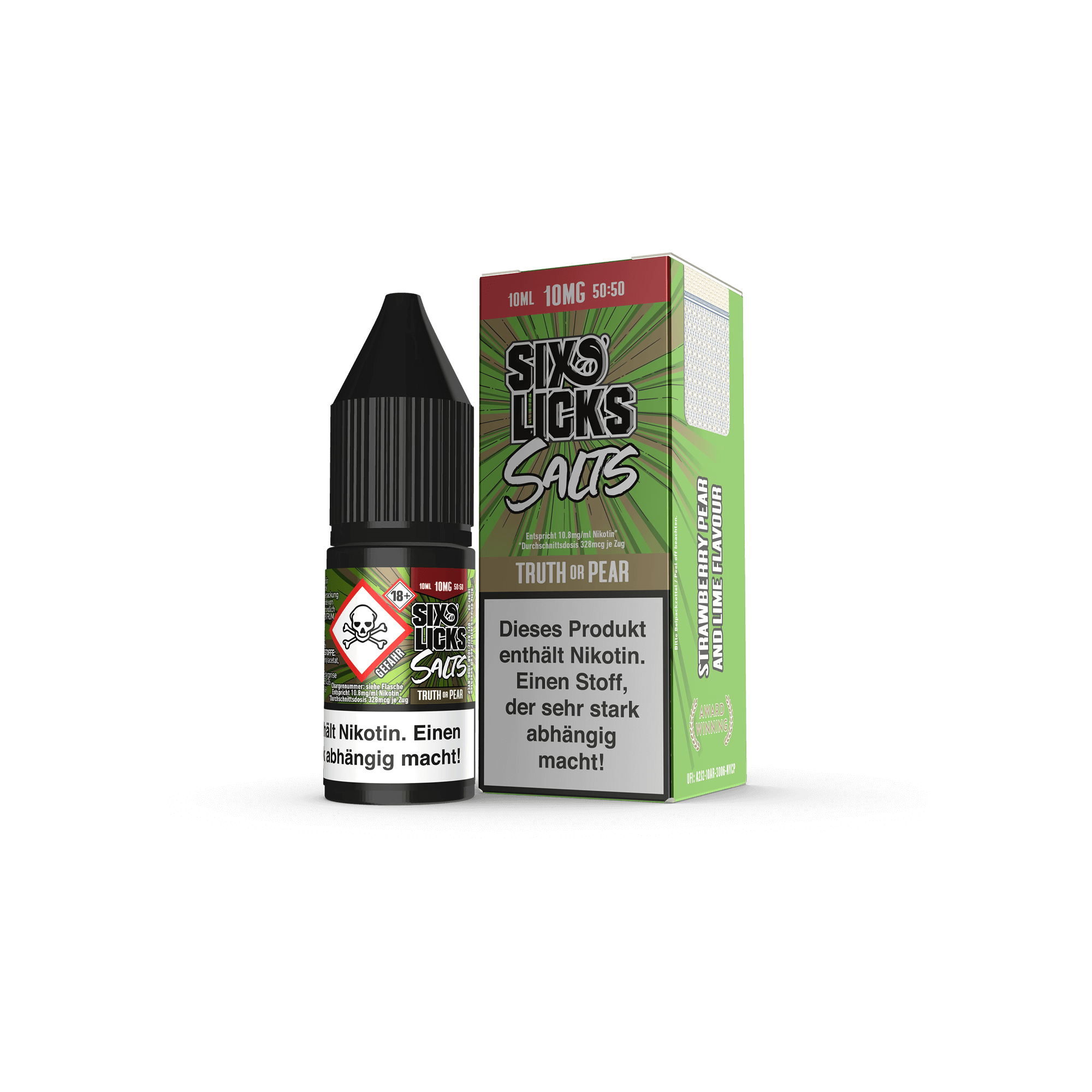 Six Licks Truth or Pear 10 ml NicSalt Liquid