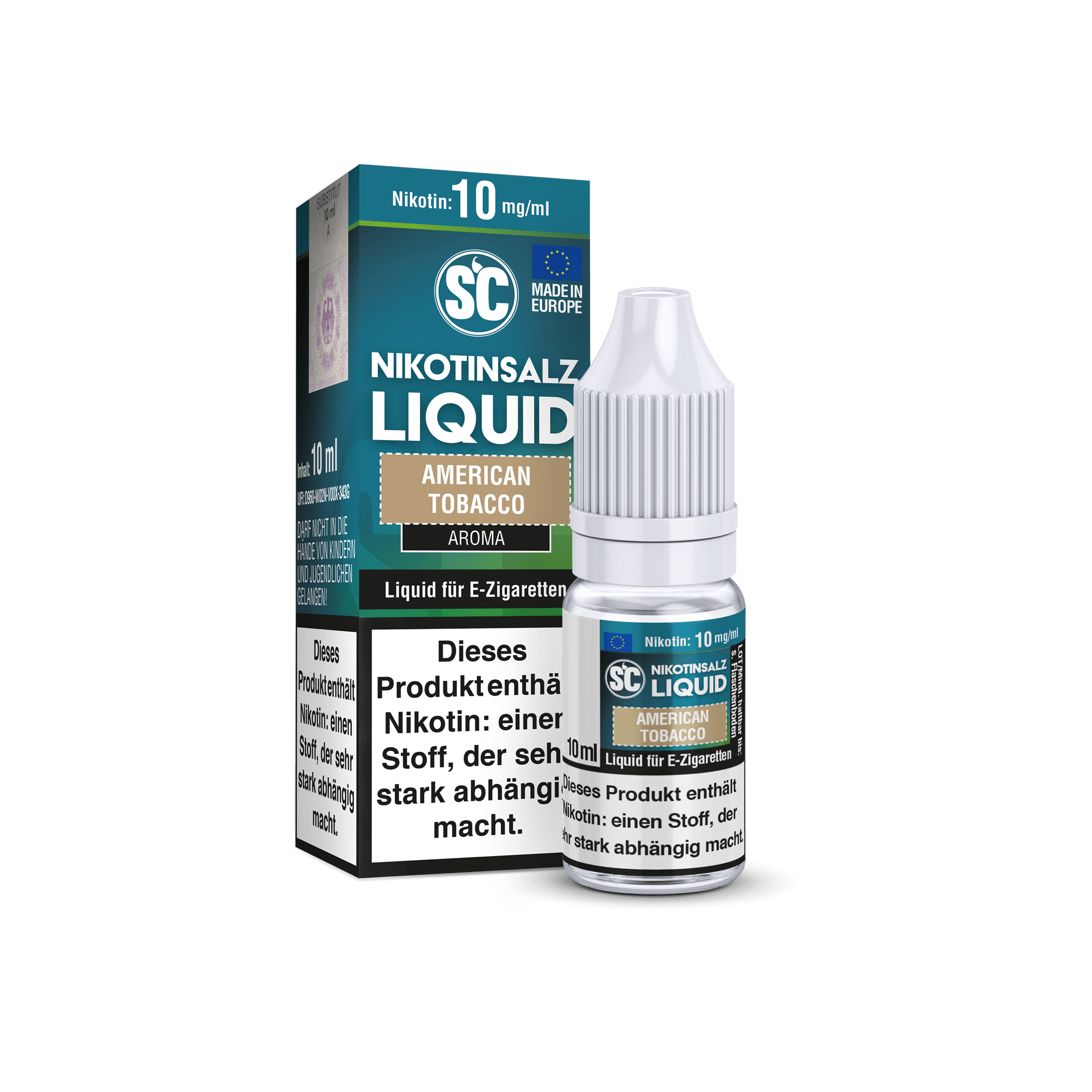 SC American Tobacco 10 ml NicSalt Liquid