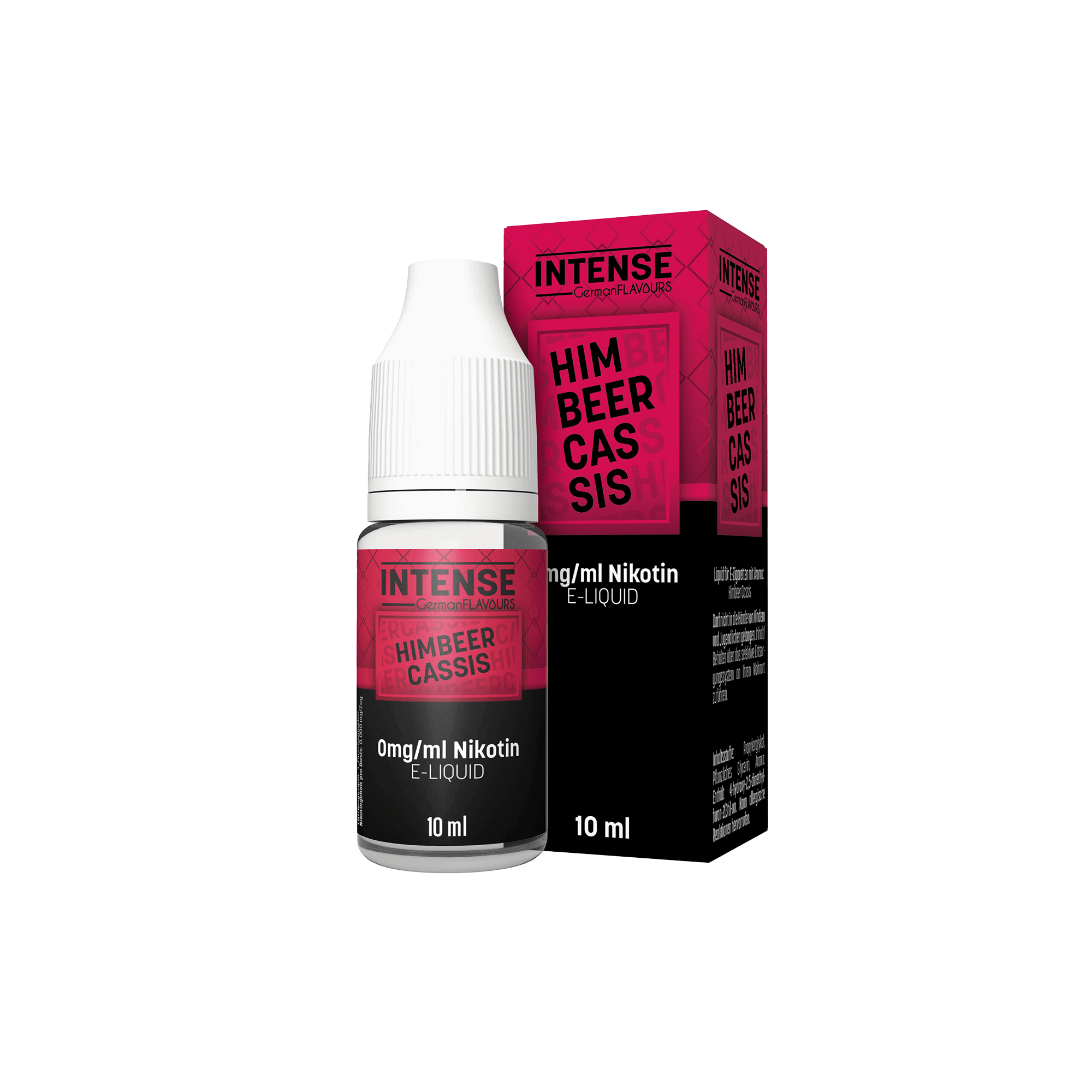Intense Himbeer Cassis 10 ml Nikotinsalz Liquid - 0 mg