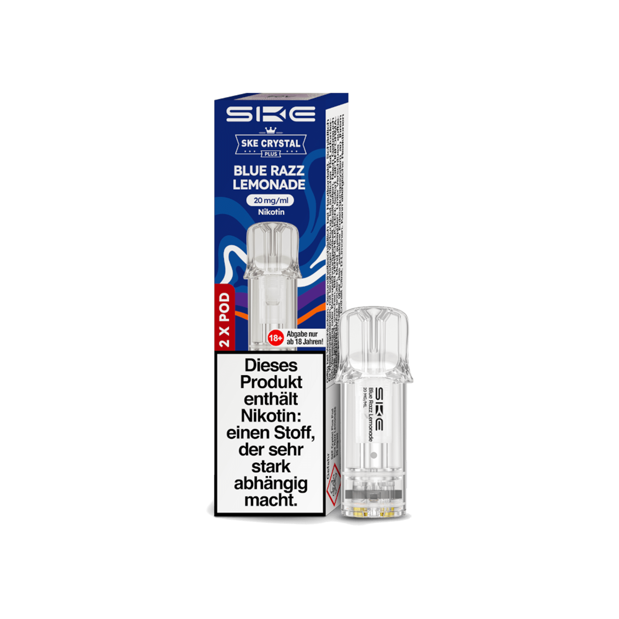SKE Crystal Plus Pods Blue Razz Lemonade 20 mg