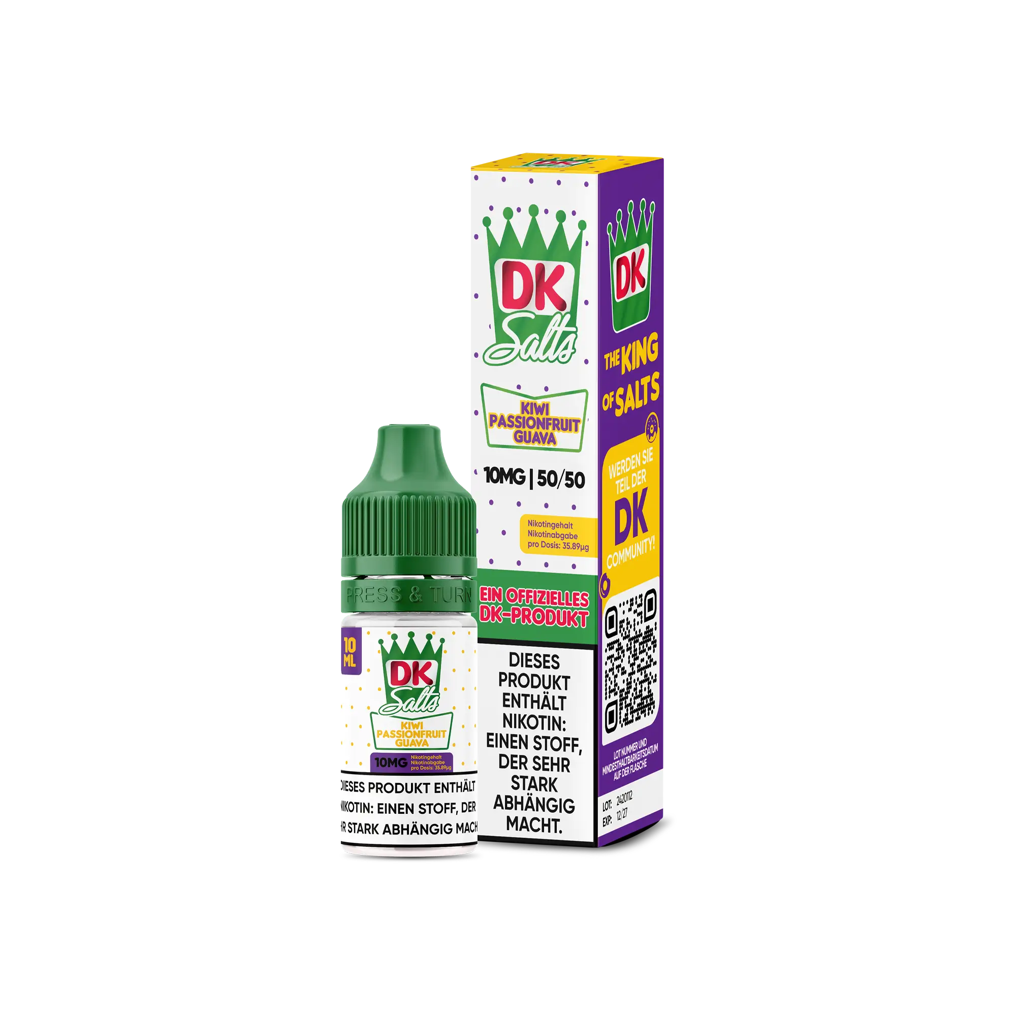 DK Salts Kiwi Passionfruit Guava 10 ml Nikotinsalz Liquid