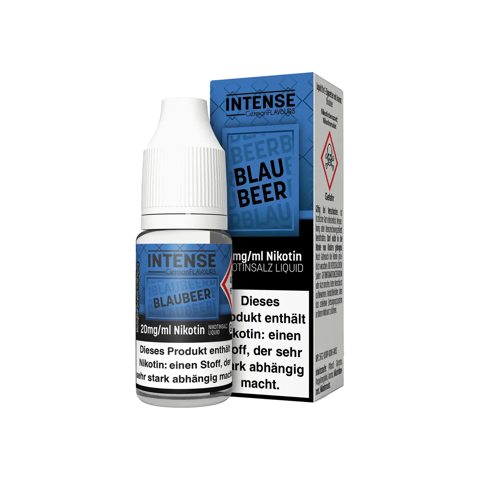 Intense Blaubeer 10 ml Nikotinsalz Liquid - 20 mg