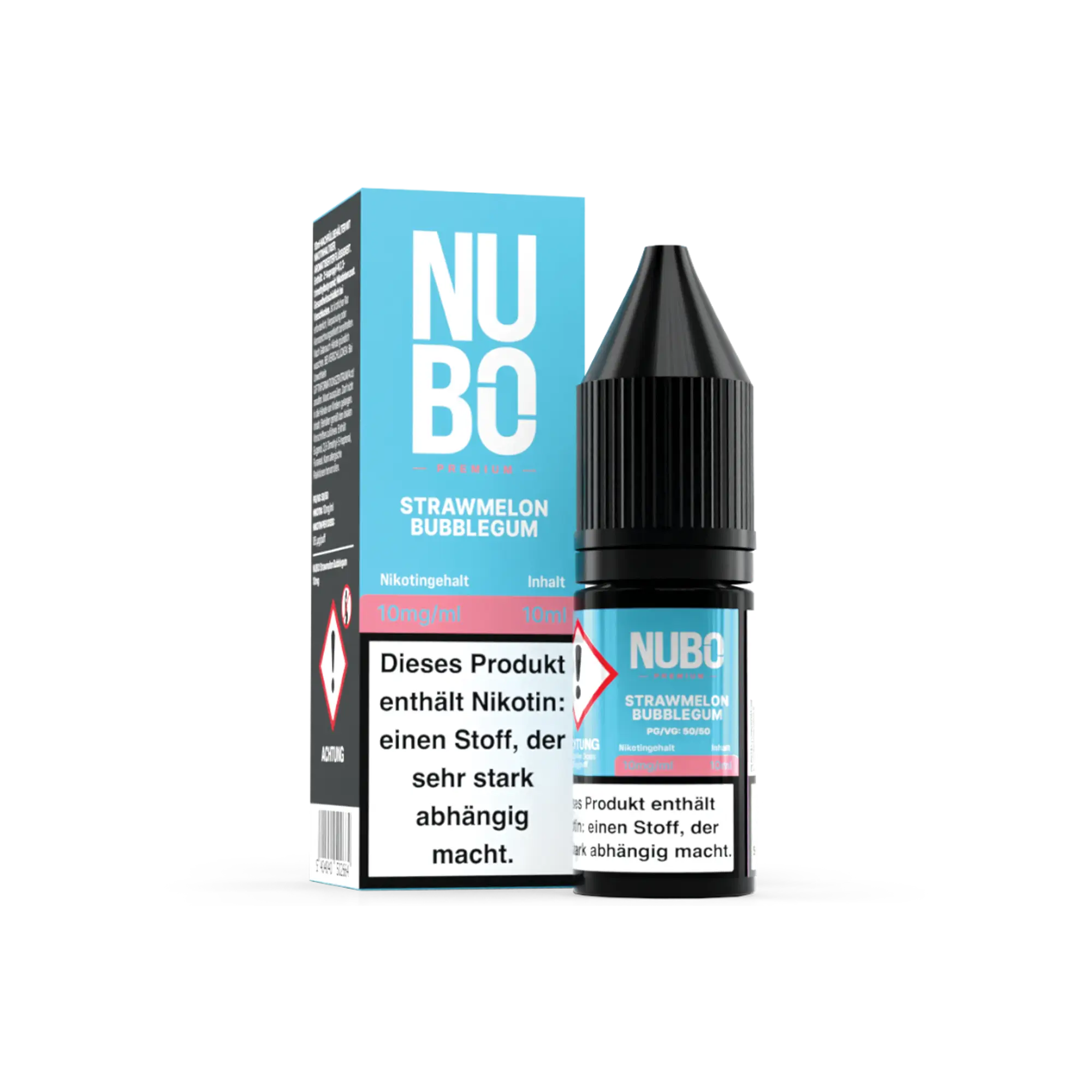 NUBO Strawmelon Bubblegum 10 ml Nikotinsalz Liquid