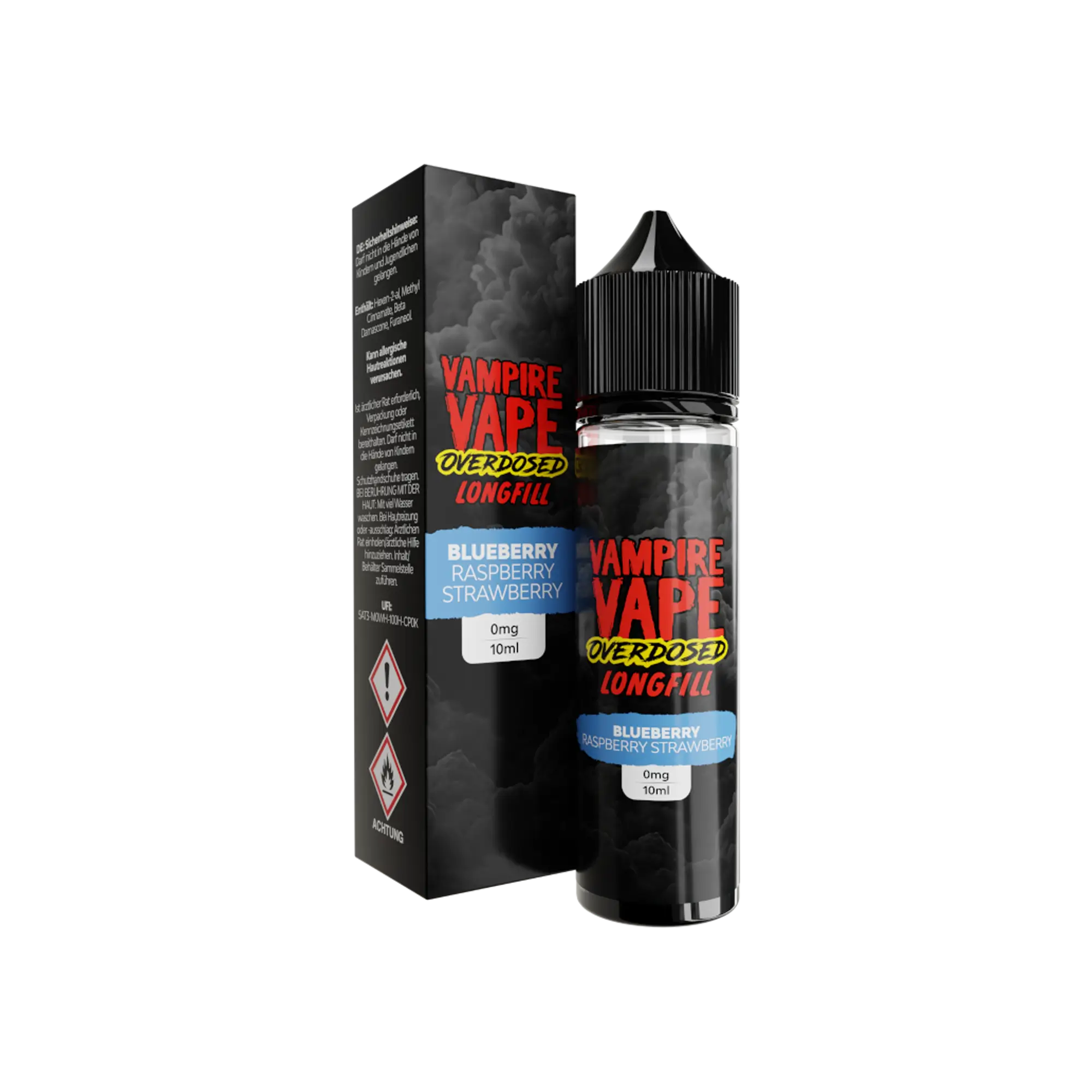 Vampire Vape Overdosed Blueberry Raspberry Strawberry 10 ml Longfill