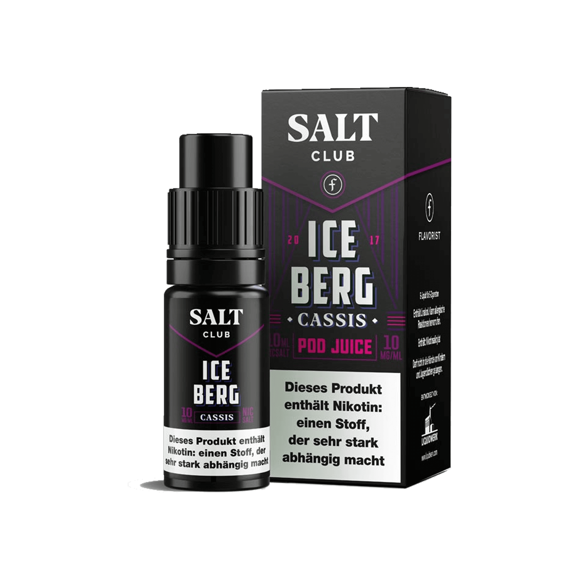 Flavorist Salt Club Iceberg Cassis 10 ml NicSalt Liquid