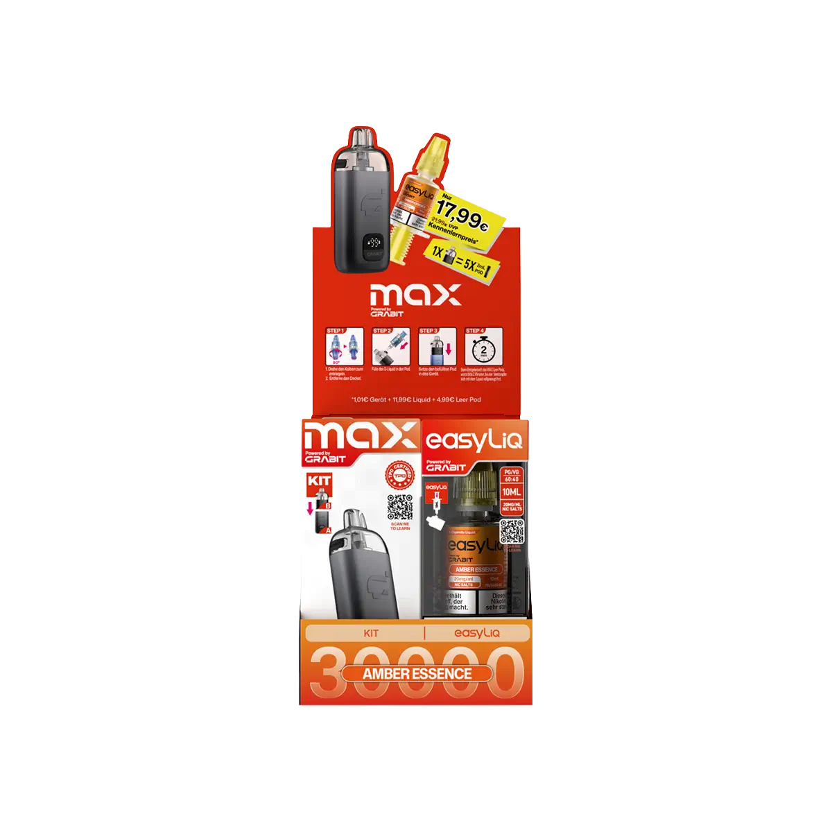 Grabit Max EasyLiq Bundle Amber Essence 20 mg