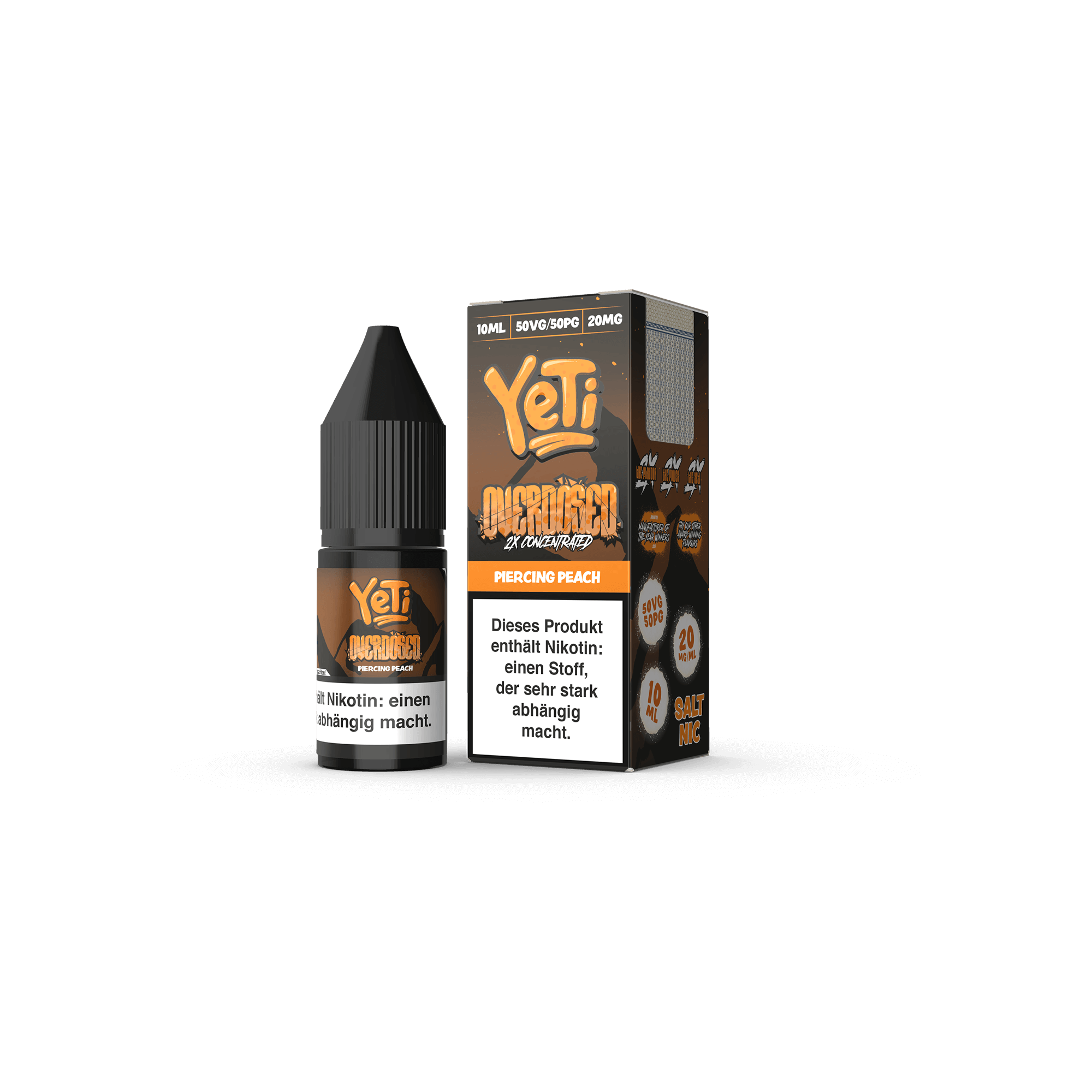 Yeti Piercing Peach 10 ml NicSalt Liquid