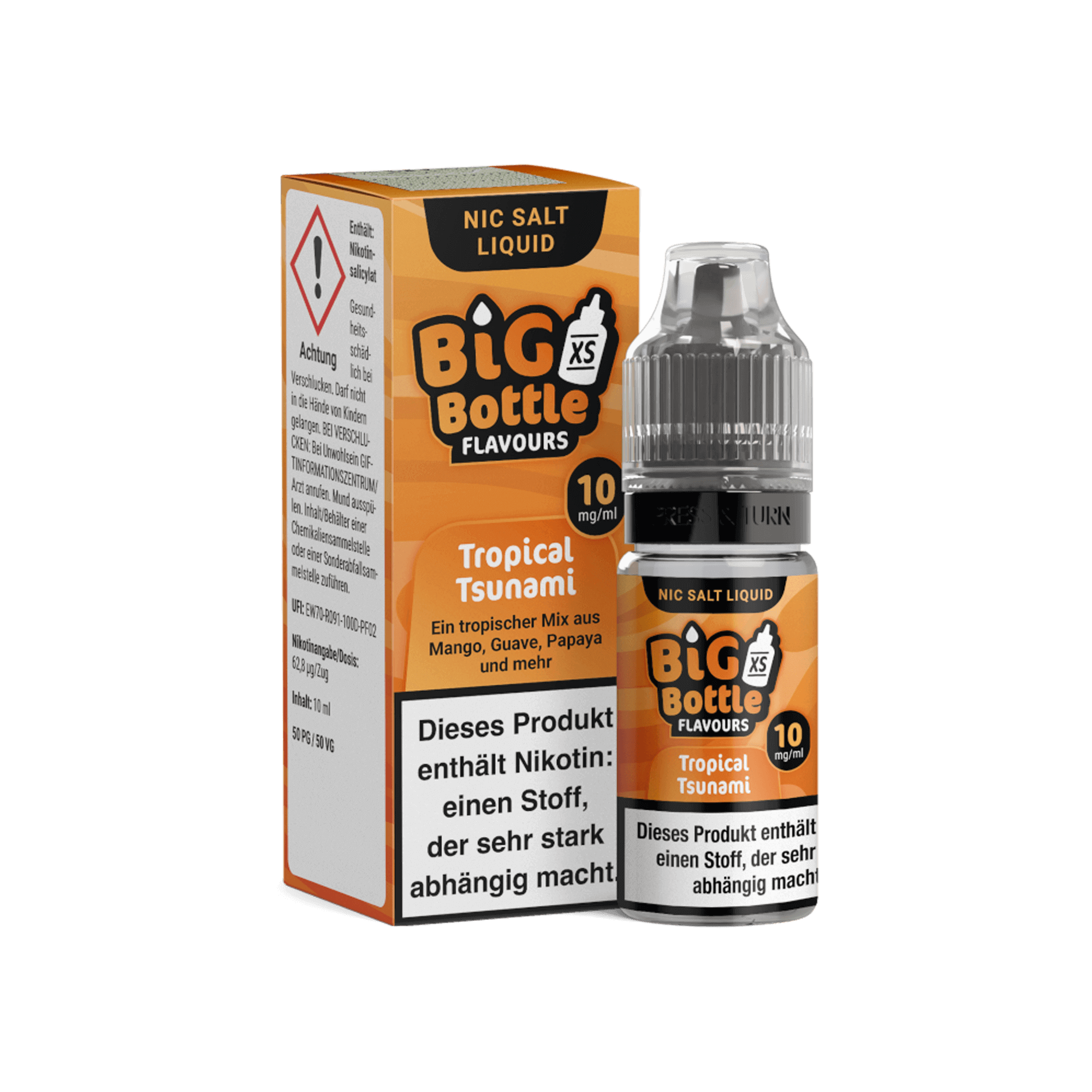 Big Bottle Tropical Tsunami Nikotinsalz Liquid 10 ml