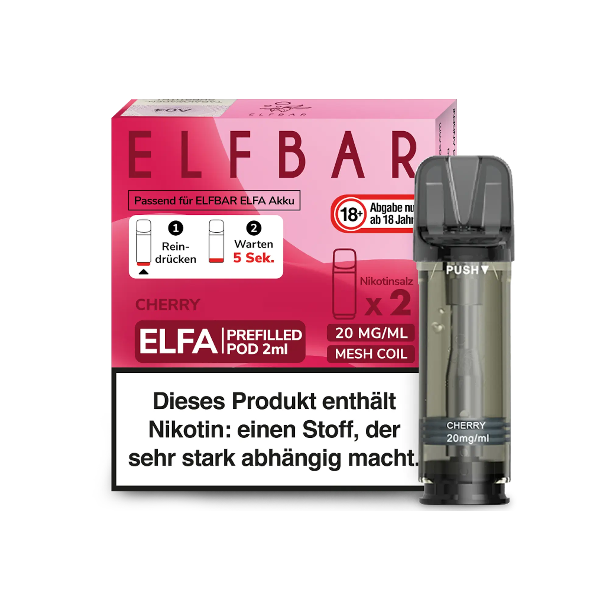 Elfbar Elfa Pods Cherry 2er Pack 20 mg