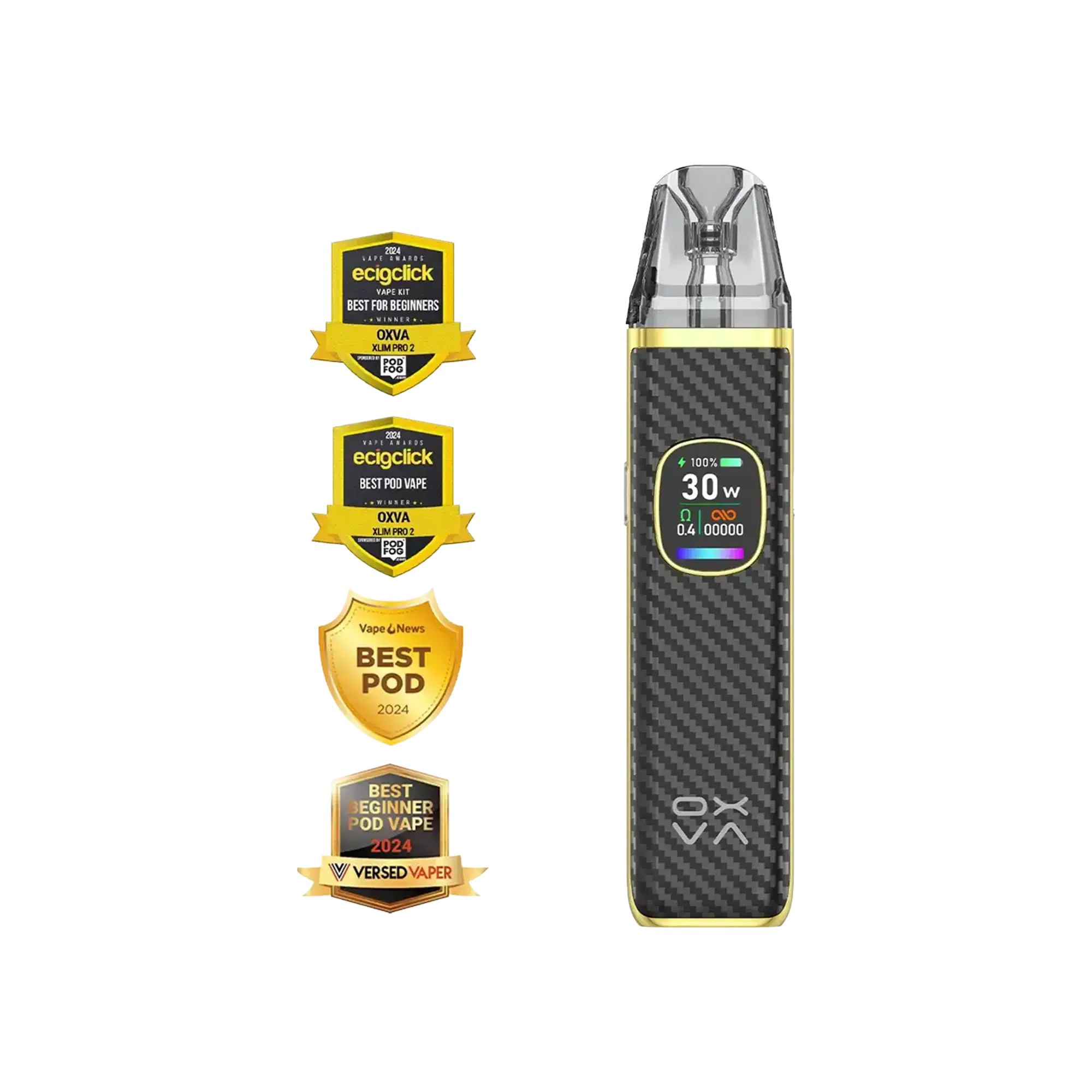 Oxva Xlim Pro 2 E-Zigaretten Pod Kit - Black Carbon