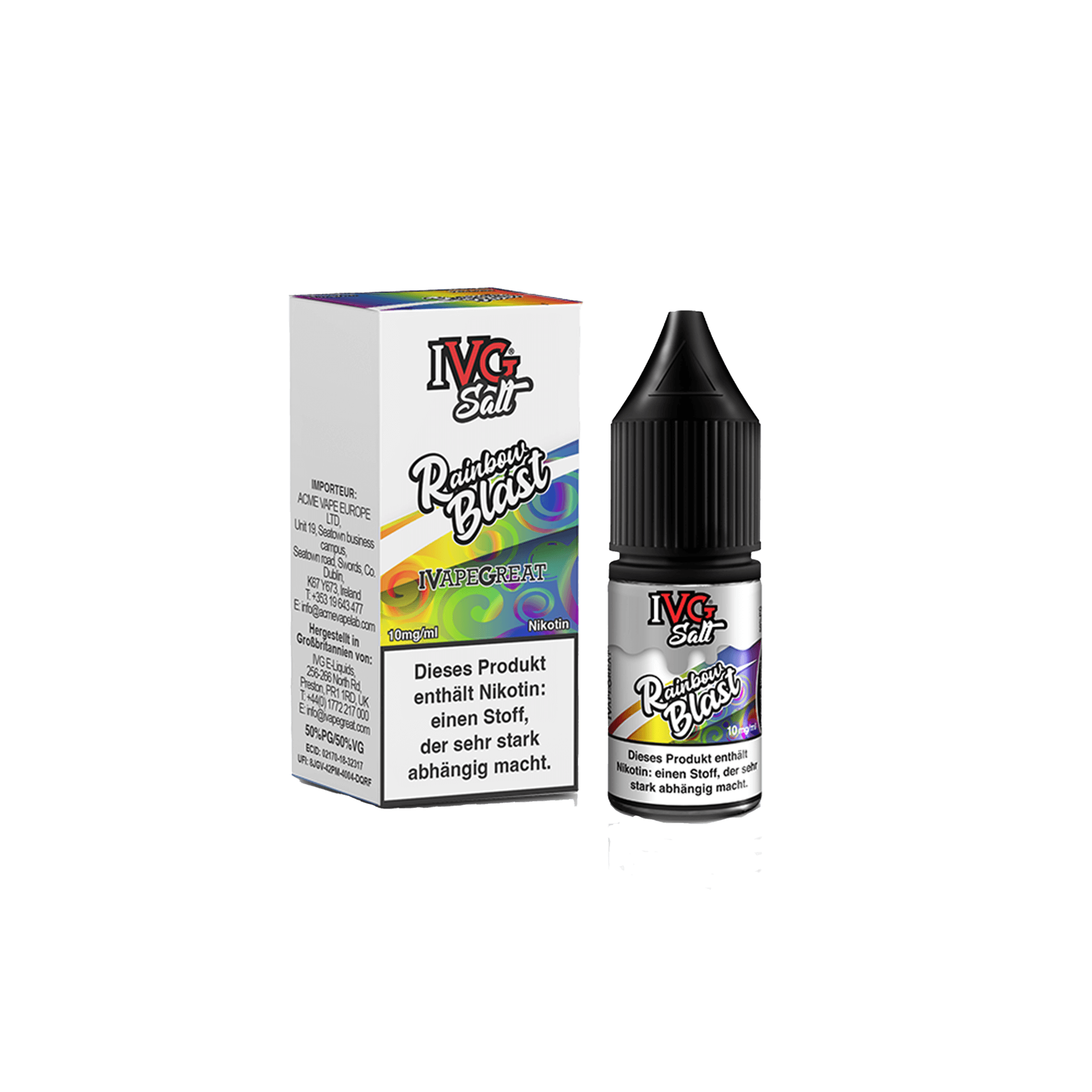 IVG Rainbow Blast 10 ml NicSalt Liquid