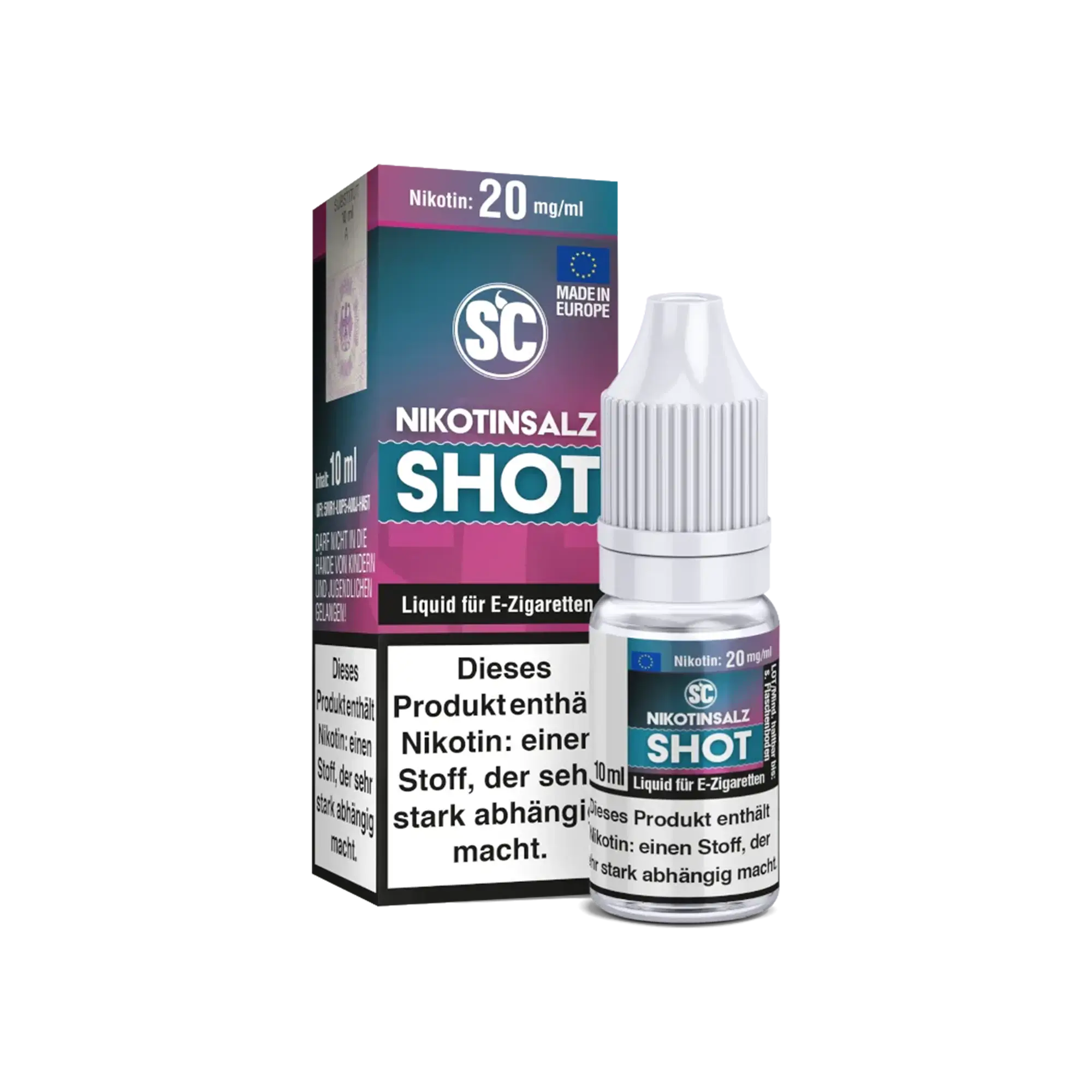 SC Nikotinsalz Shot 10 ml 20 mg - Sanftes Nic Salt fr Selbstmischer SC Nikotinsalz Shot 10 ml 20 mg - Sanftes Nic Salt fr Selbstmischer