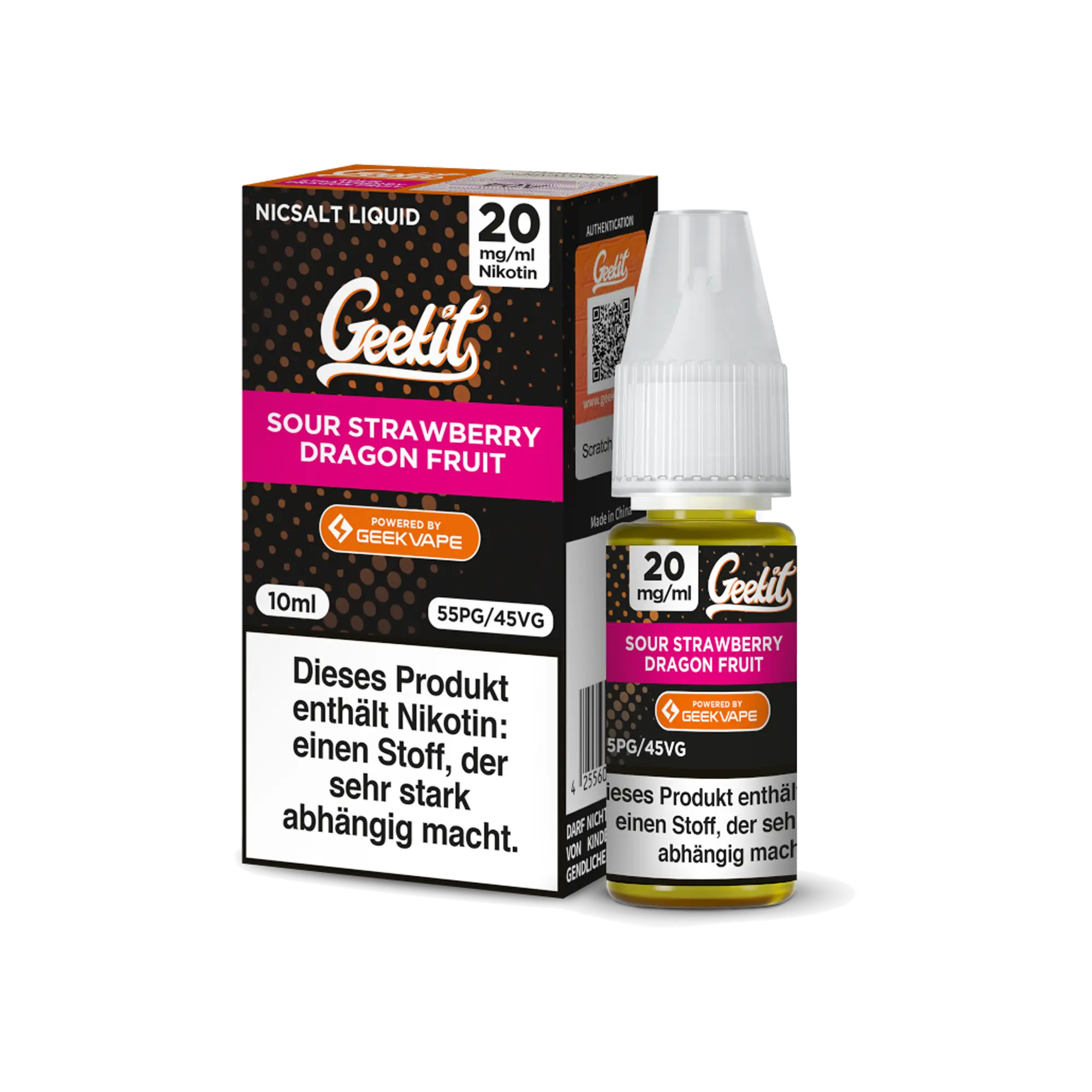 Geekit Sour Strawberry Dragon Fruit 10 ml Nikotinsalz Liquid