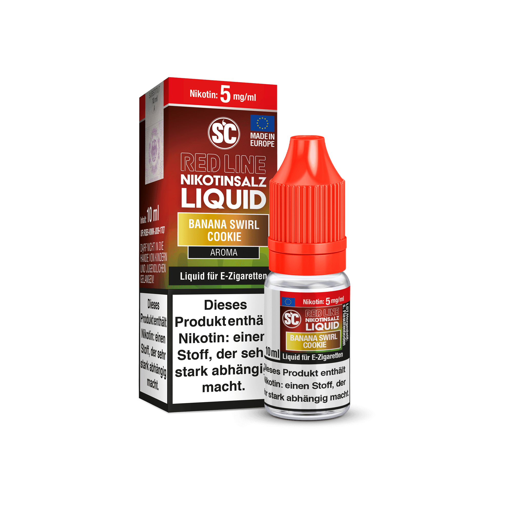 SC Red Line Banana Swirl Cookie 10 ml NicSalt Liquid