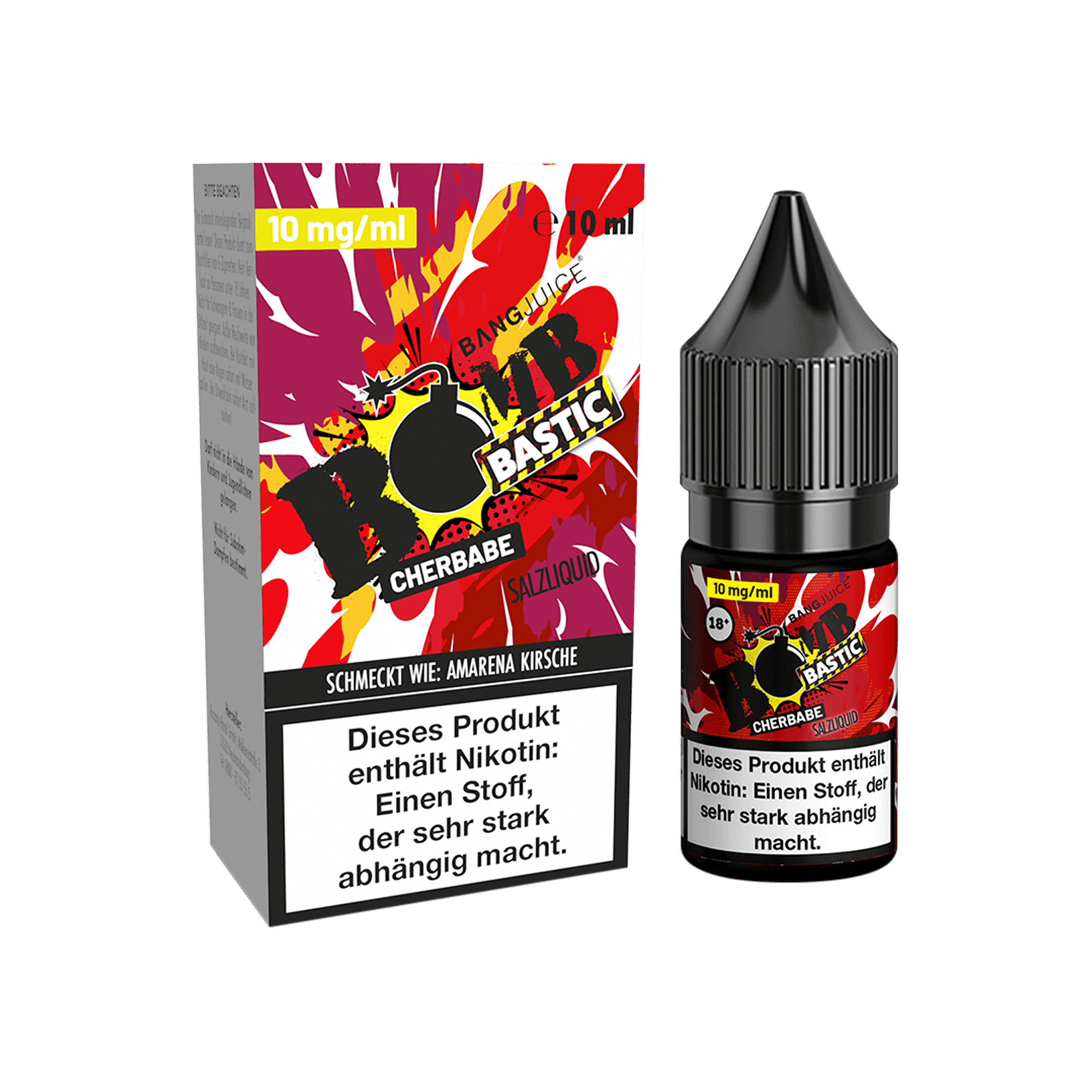 Bang Juice Bombbastic Cherbabe 10 ml NicSalt Liquid 10 mg