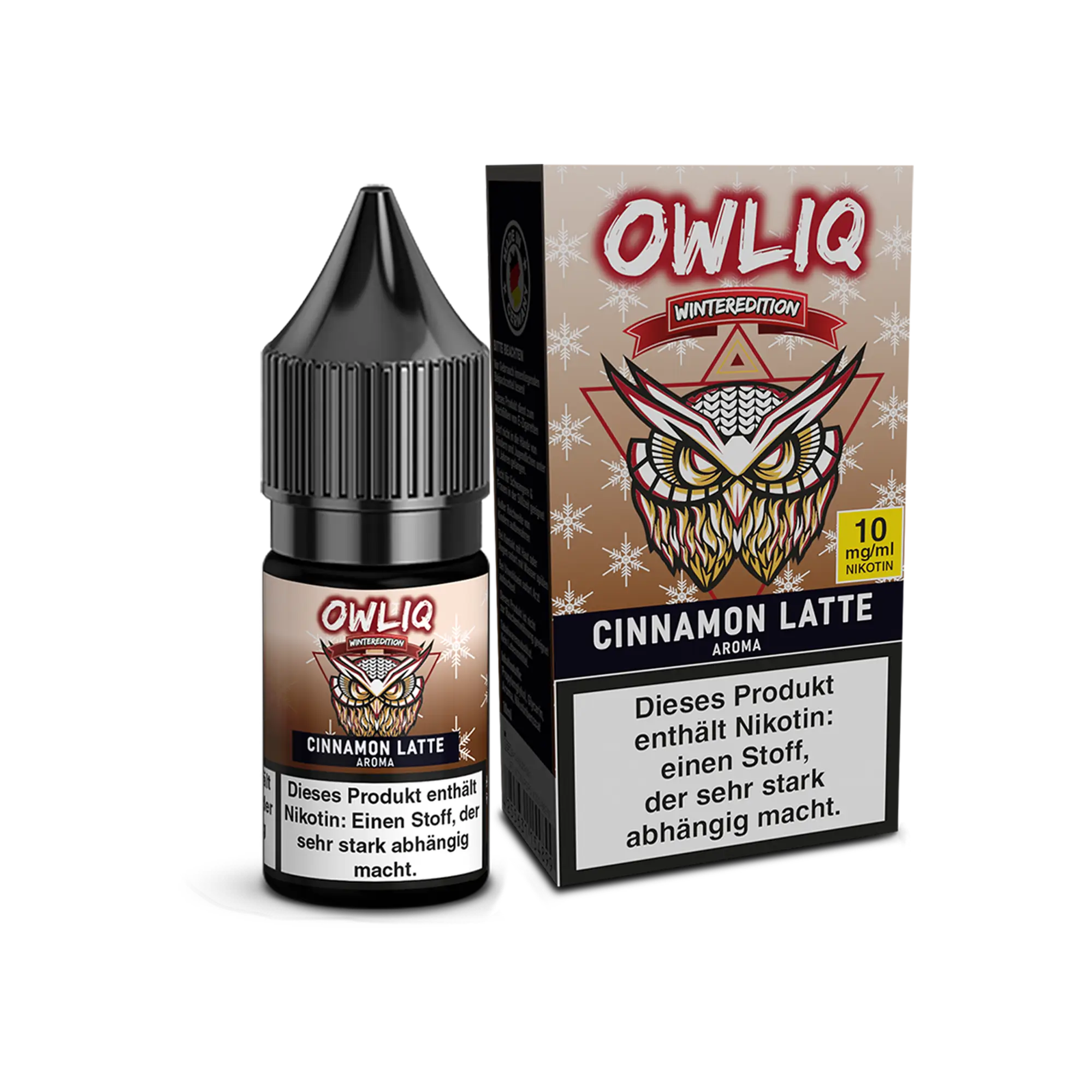 Owliq Cinnamon Latte 10 ml Nikotinsalz Liquid
