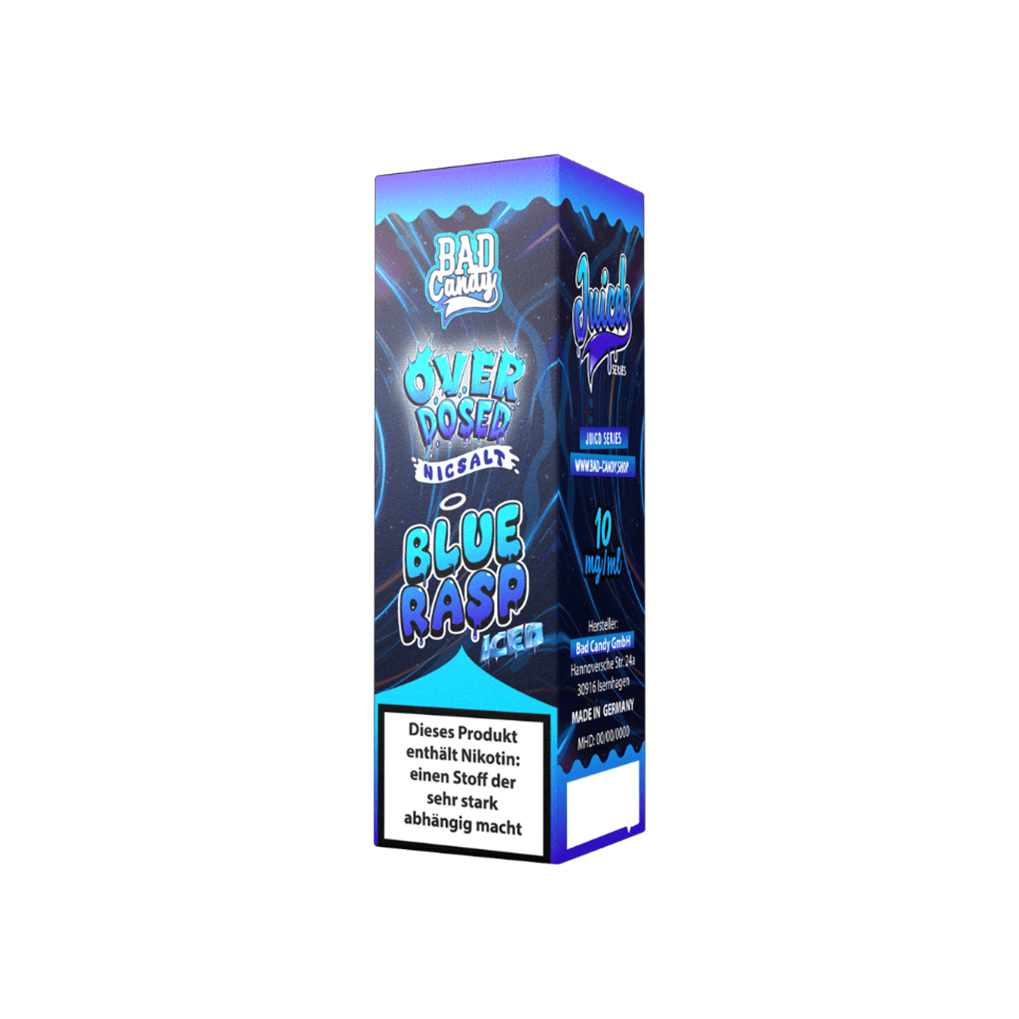 Bad Candy Juicd Blue Rasp 10 ml NicSalt Liquid 10 mg