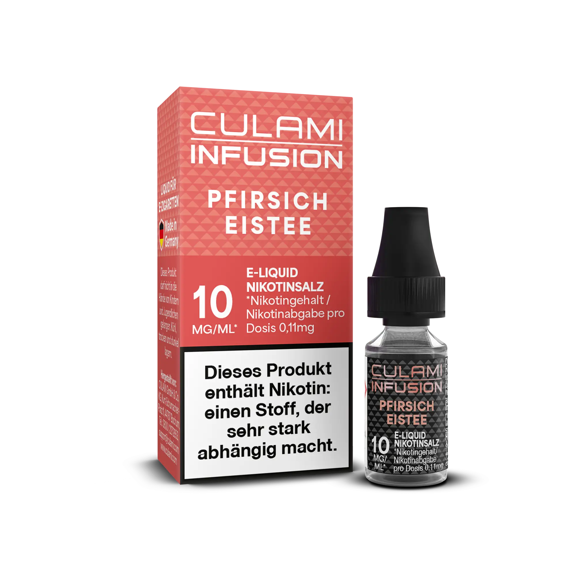 Culami Infusion Pfirsich Eistee 10 ml Nikotinsalz Liquid
