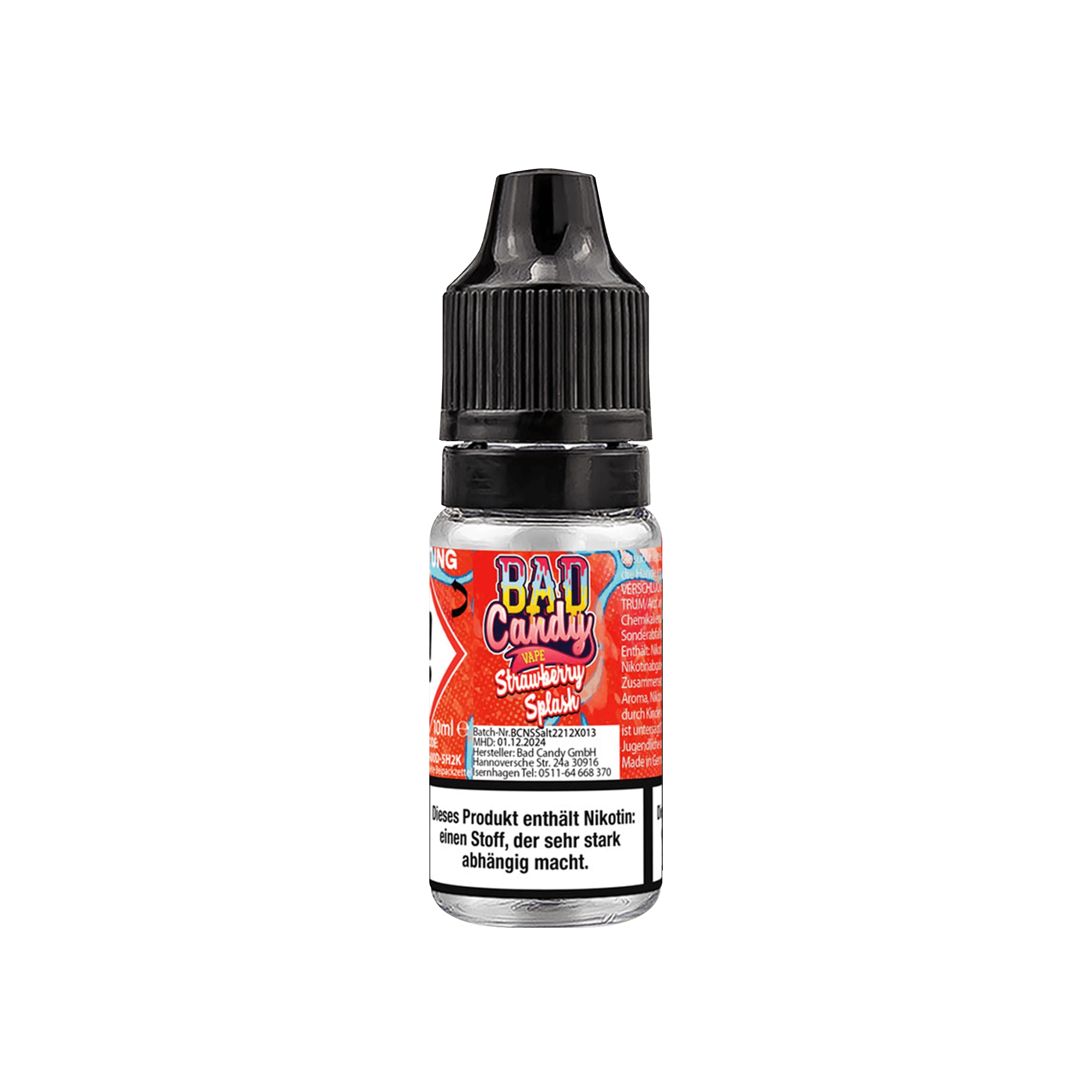 Bad Candy Strawberry Splash 10 ml NicSalt Liquid 10 mg