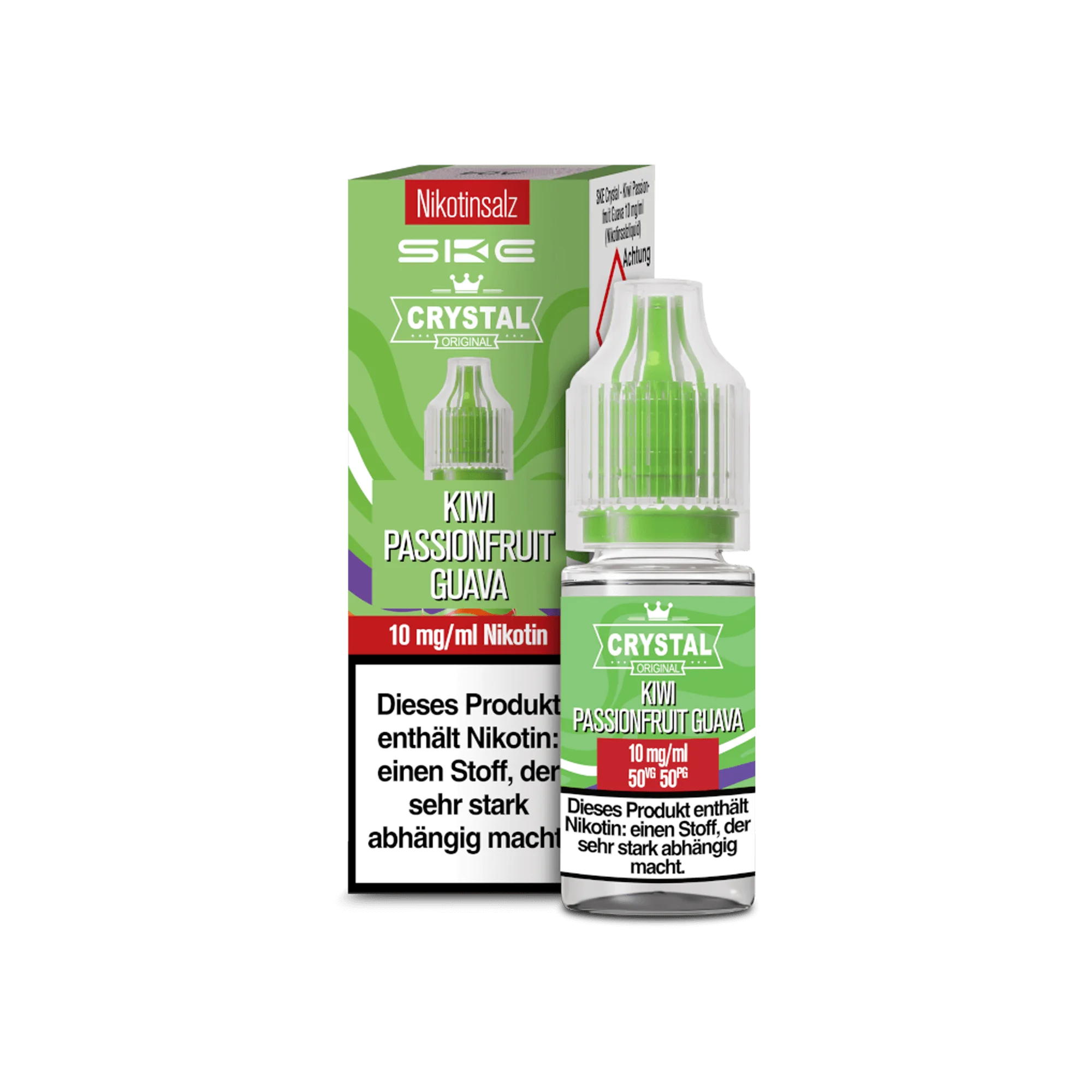 SKE Crystal Kiwi Passionfruit Guava 10 ml Nikotinsalz Liquid