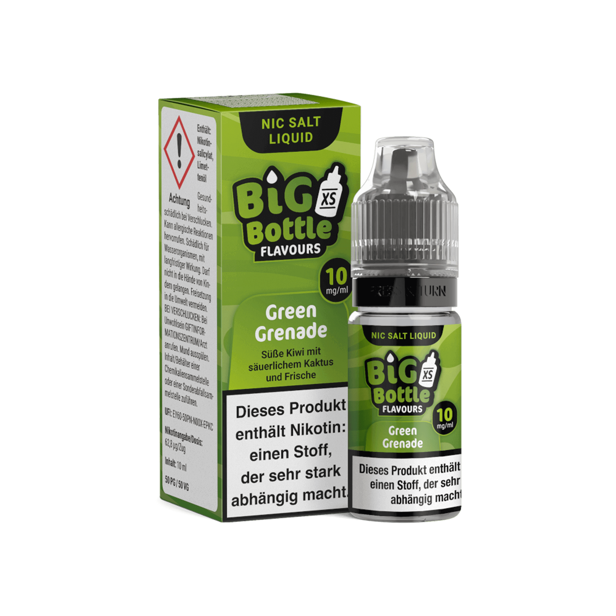 Big Bottle Green Grenade Nikotinsalz Liquid 10 ml