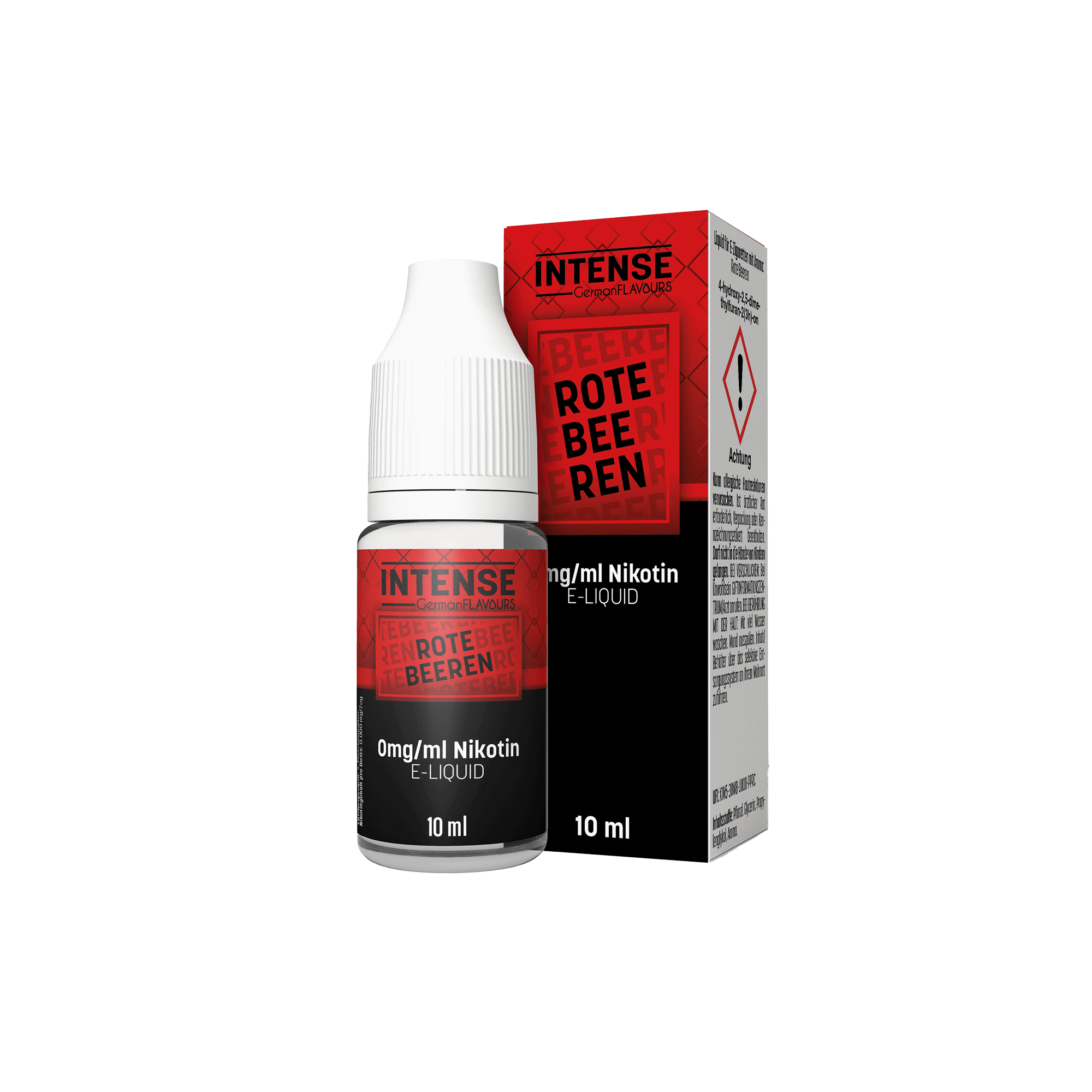 Intense Rote Beeren 10 ml Nikotinsalz Liquid - 0 mg